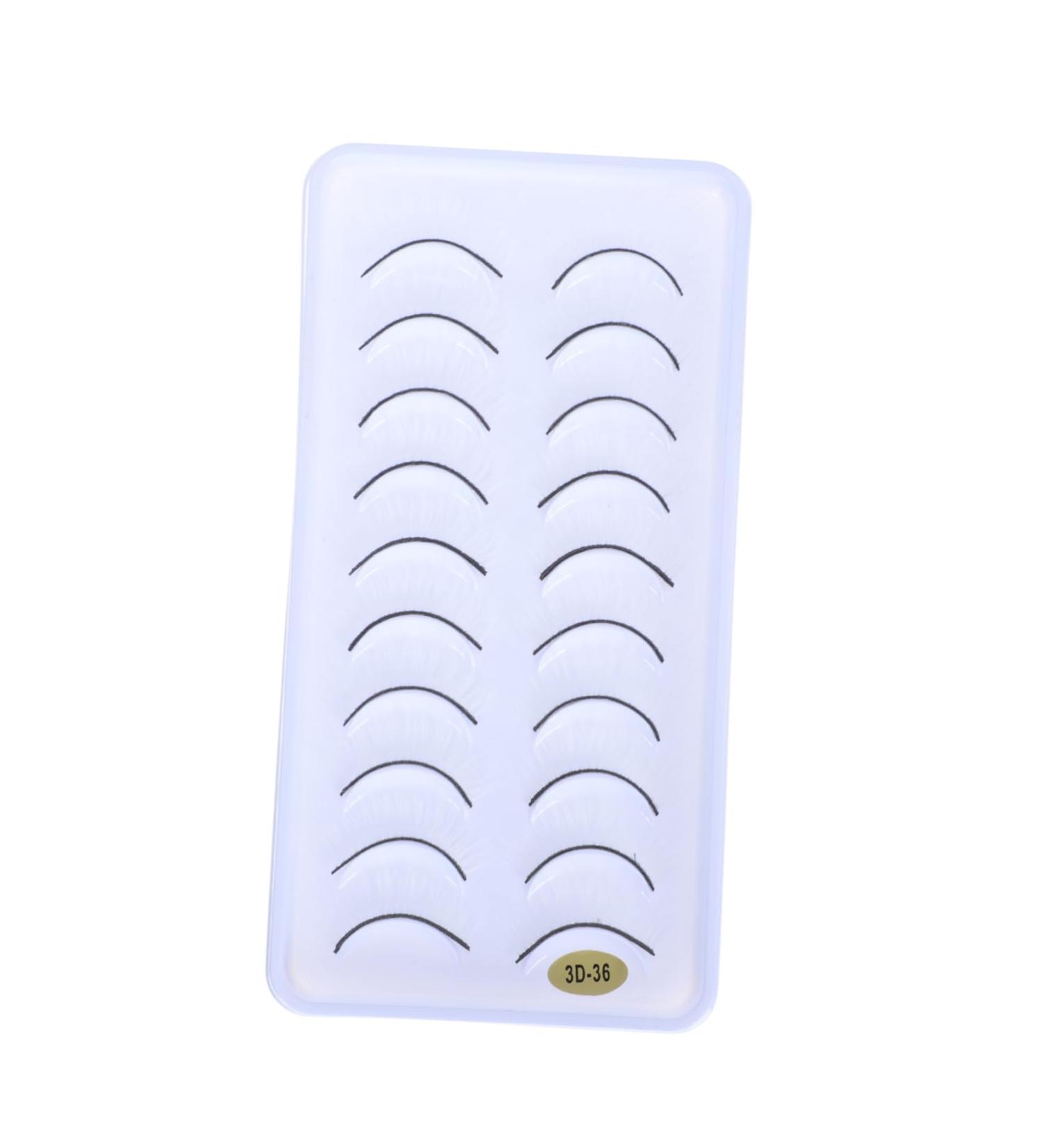 FRCOLOR 10pairs Fake Eyelashes Eyeliner Stickers Fluffy Eyelashes Shiny Eyeliner Natural Carnival Makeup Supplies Artificial Fiber Miss White Eye Makeup Stickers Chic - Buy Online on GoSupps.com