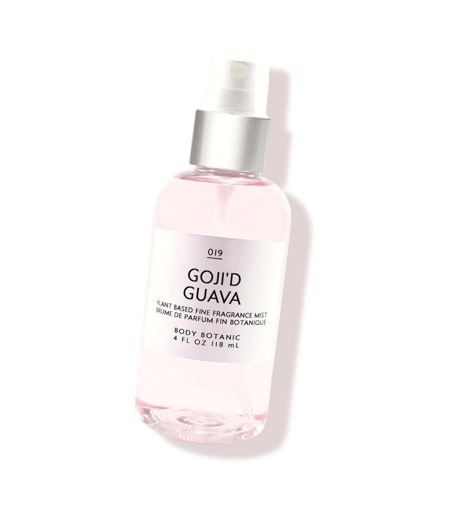 Goji'd Guava Fine Fragrance Mist by Body Botanic 4 Fl Oz a Luscious Fruit-Floral Blend of Juicy Mandarin Sparkling Goji Sugared Guava and Young Hibiscus Petals - Buy Online on GoSupps.com