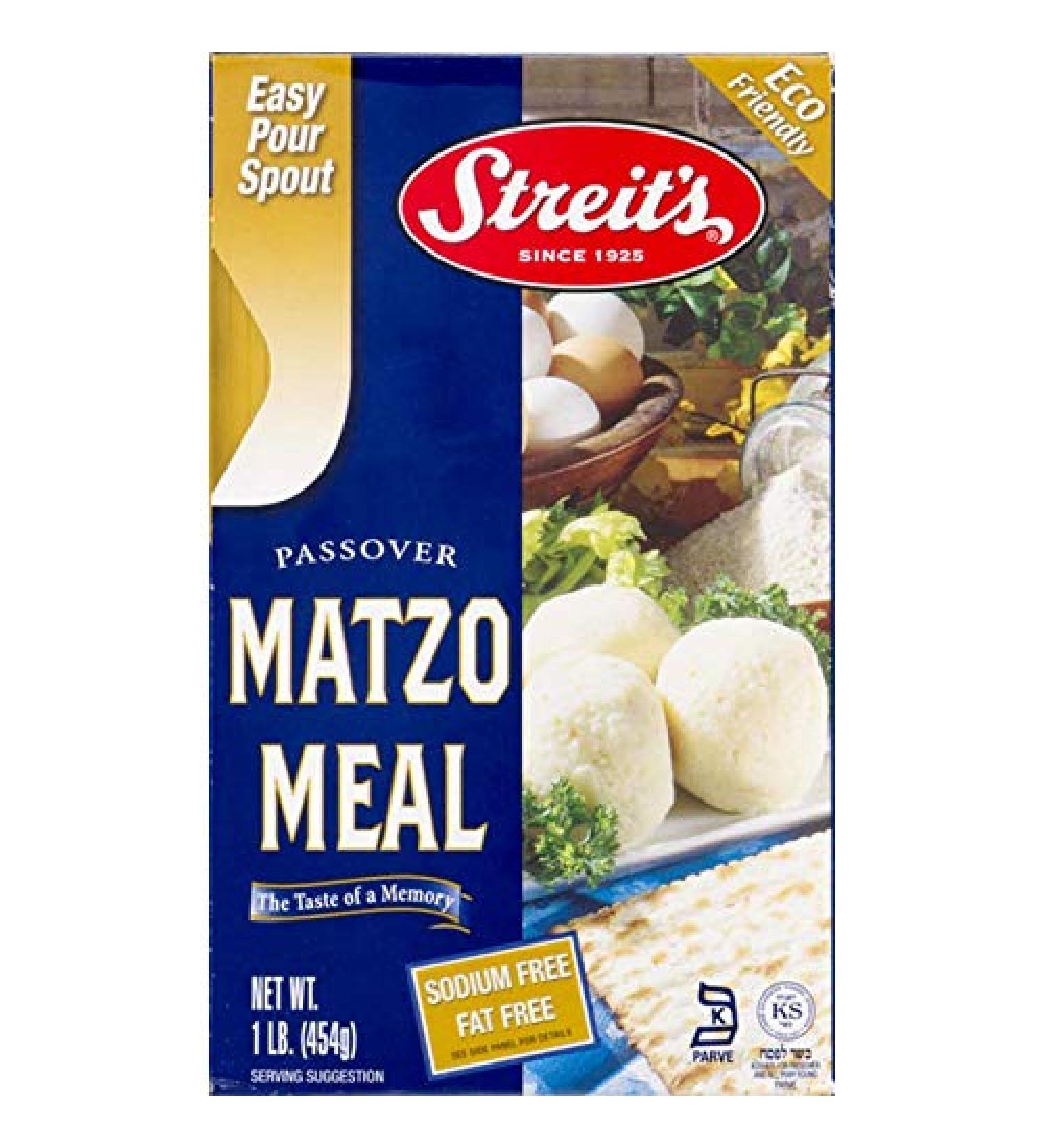 Matzo Meal Kosher for Passover, Kosher Certified, 16 Oz (Single) 1 Pound (Pack of 1)
