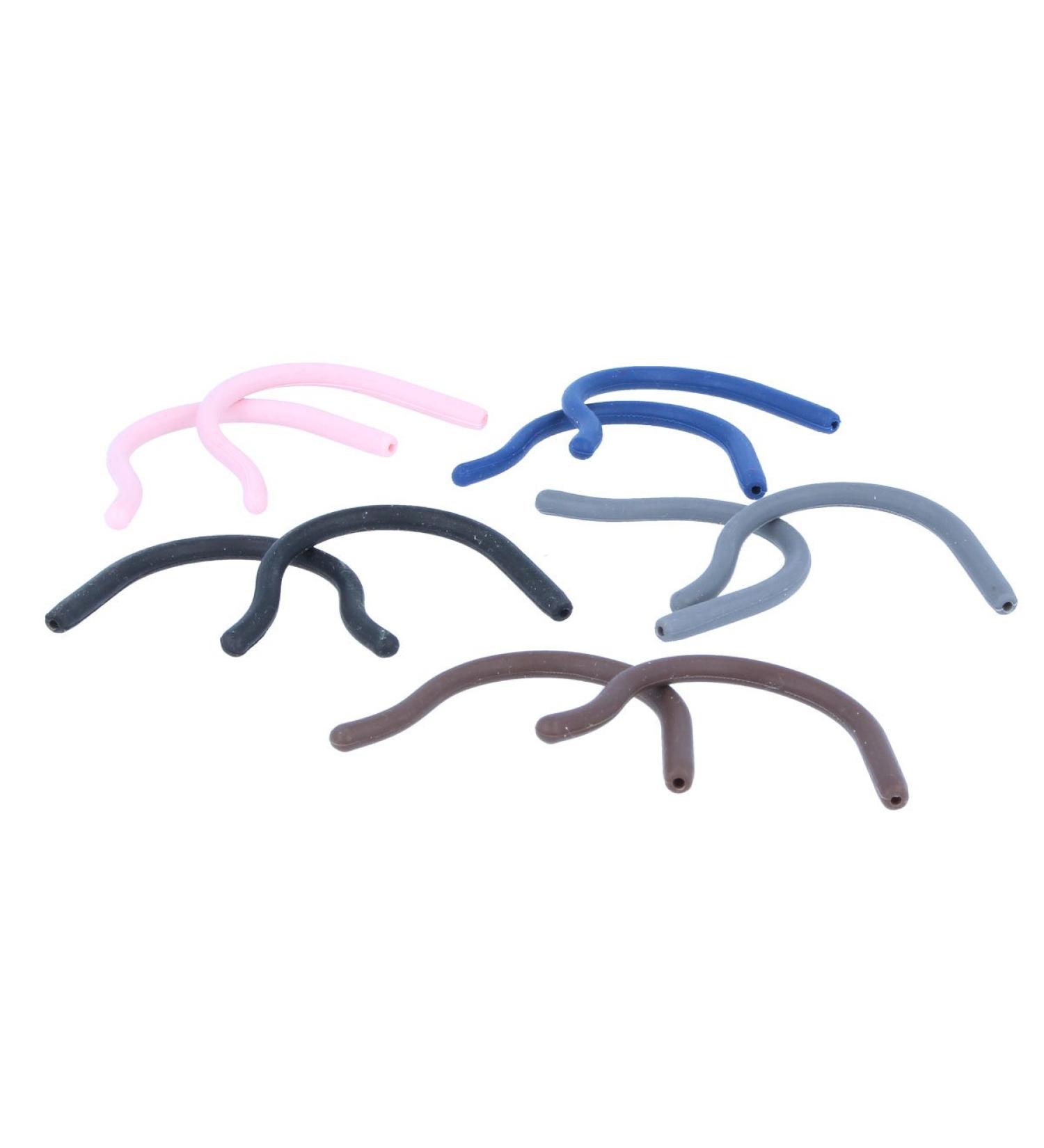 Silicone sports temple tips for children in 5 colours 1.3mm black