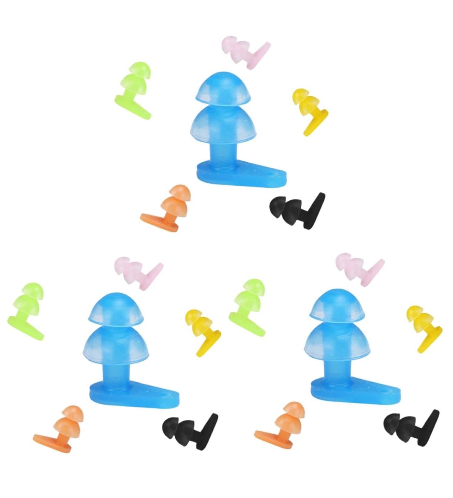 18 Pairs Waterproof Swimming Ear Plugs - Mushroom Design Ear Protectors for Ultimate Comfort - Buy Online on GoSupps.com