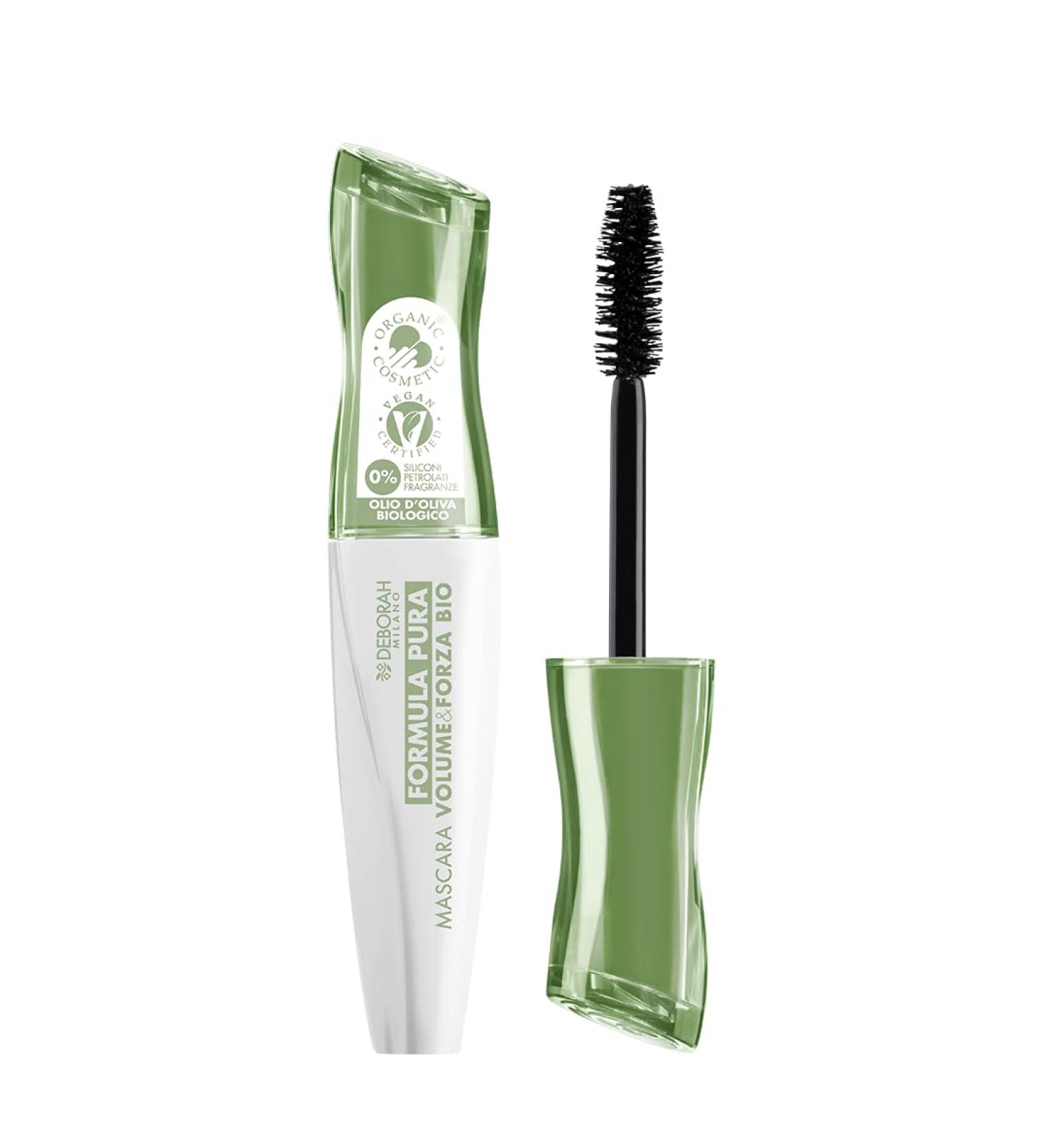 Deborah Milano - Mascara Pure Bio Formule Volume et Force Haute Tol rance Sans Paraben Effet Volume et Fortifiant Longue Dur e Cils Nourris et Fortifiants Noir 12 - Buy Online on GoSupps.com