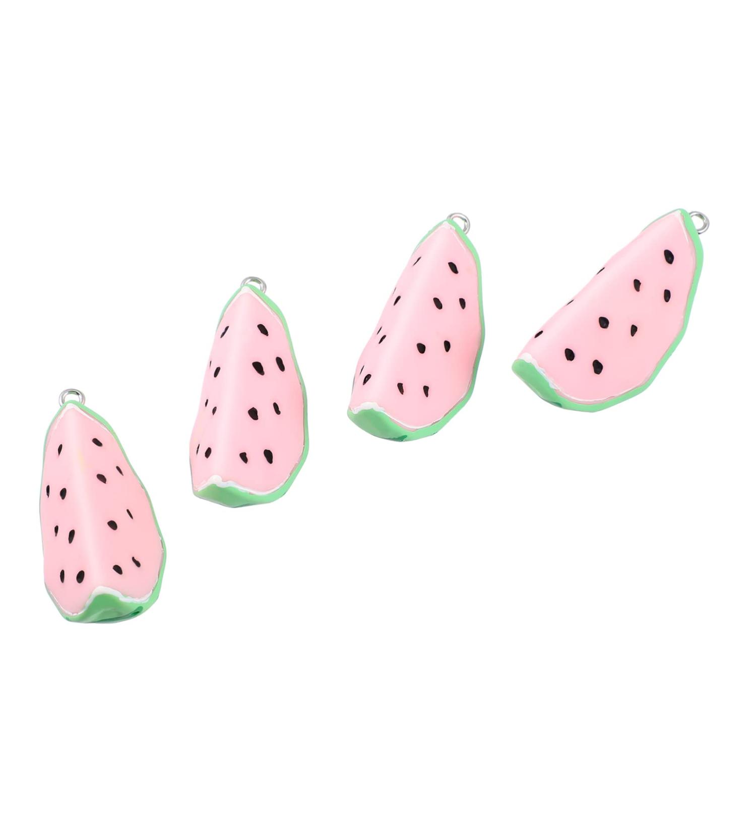 COOLHIYA 4pcs Key Chain Accessories Purse Keychain Key Chains for Crafts Car Trim Car Key Chain Food Fruit Green 5X2.5CM - Buy Online on GoSupps.com