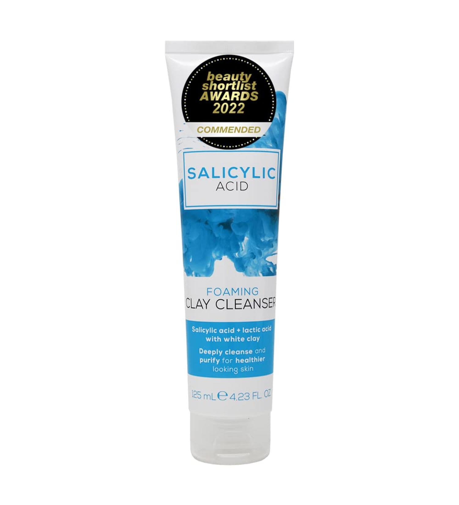 Creightons Salicylic Acid Foaming Clay Cleanser (125ml) - Deeply Cleanse & Purify with Salicylic Acid, Lactic Acid & White Clay for Healthier Skin | Dermatologist Tested - Buy Online on GoSupps.com