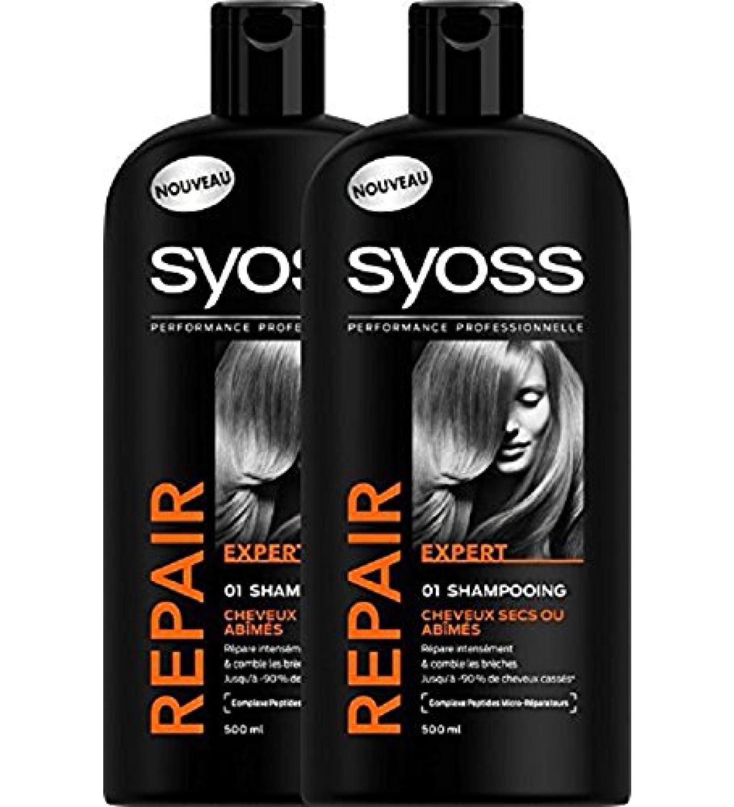 Syoss Repair Expert Shampoo 500 ml Pack of 2