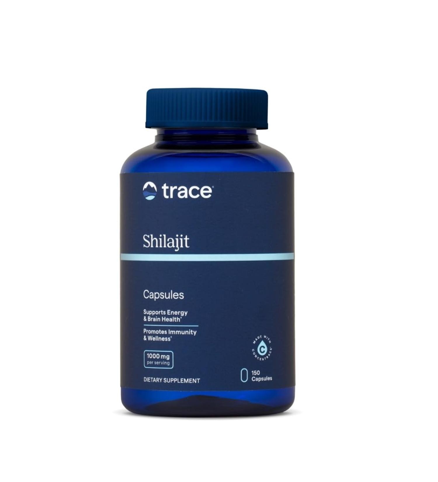Trace Minerals Shilajit Capsules - Shilajit Supplement for Daily Wellness - Immunity Support - Energy Brain Health & Digestion Support - 150 Count (75 Servings) - Buy Online on GoSupps.com