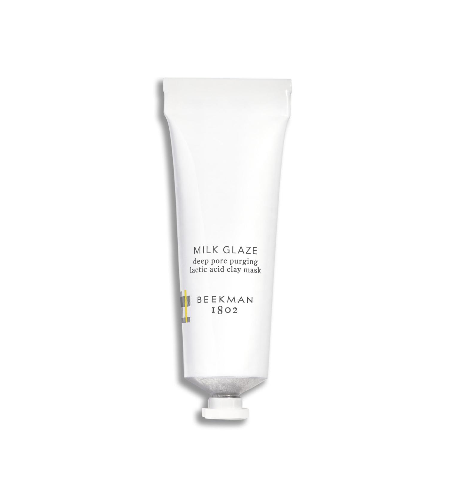 Beekman 1802 Milk Glaze Clay Face Mask - 10% Lactic Acid Dead Sea Mud & Kaolin Fragrance-Free Sensitive Skin 2.3 oz Cruelty Free - Exfoliate & Purify Pores - Buy Online on GoSupps.com