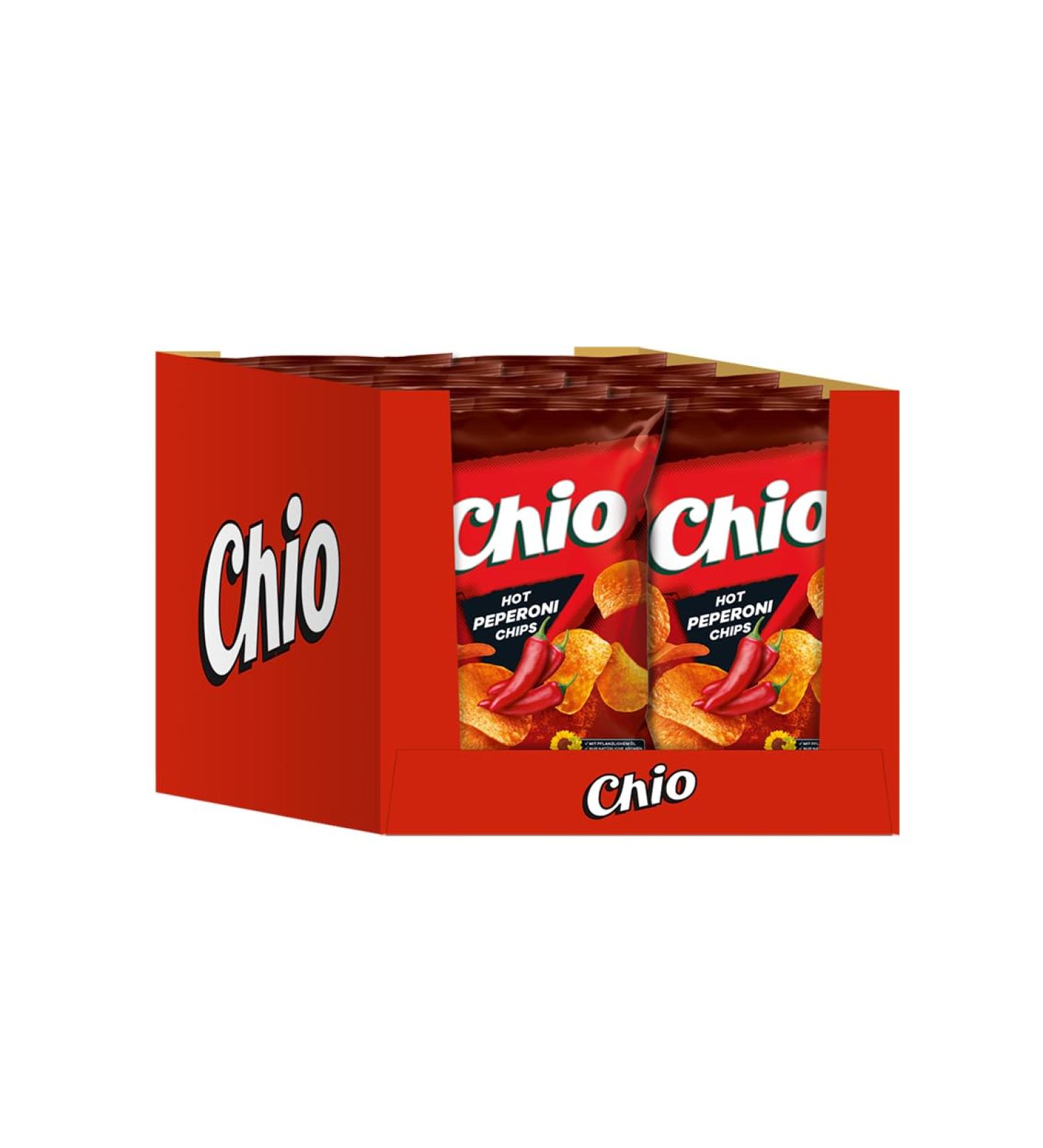 Chio Chips Hot Pepperoni pack of 10 (10 x 150 g)
