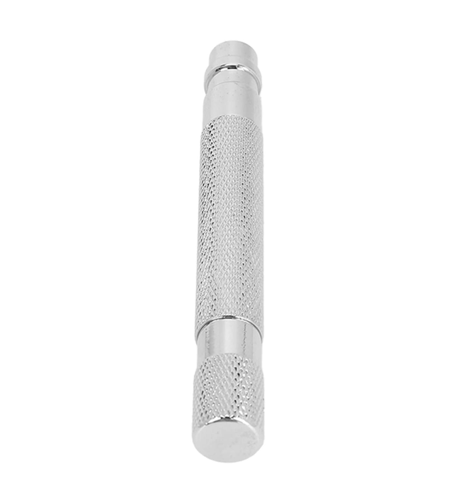 Buy Silver Razor Replacement Handle - Classic Metal Razor Handle for Easy Home Use - Buy Online on GoSupps.com