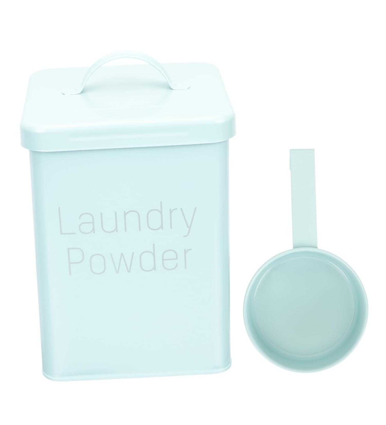 FOYTOKI 1 Set Washing Storage Bucket Laundry Dispenser Tide Laundry Bin Lotion Wrought Iron 1 count (Pack of 1) Sky-blue - Buy Online on GoSupps.com