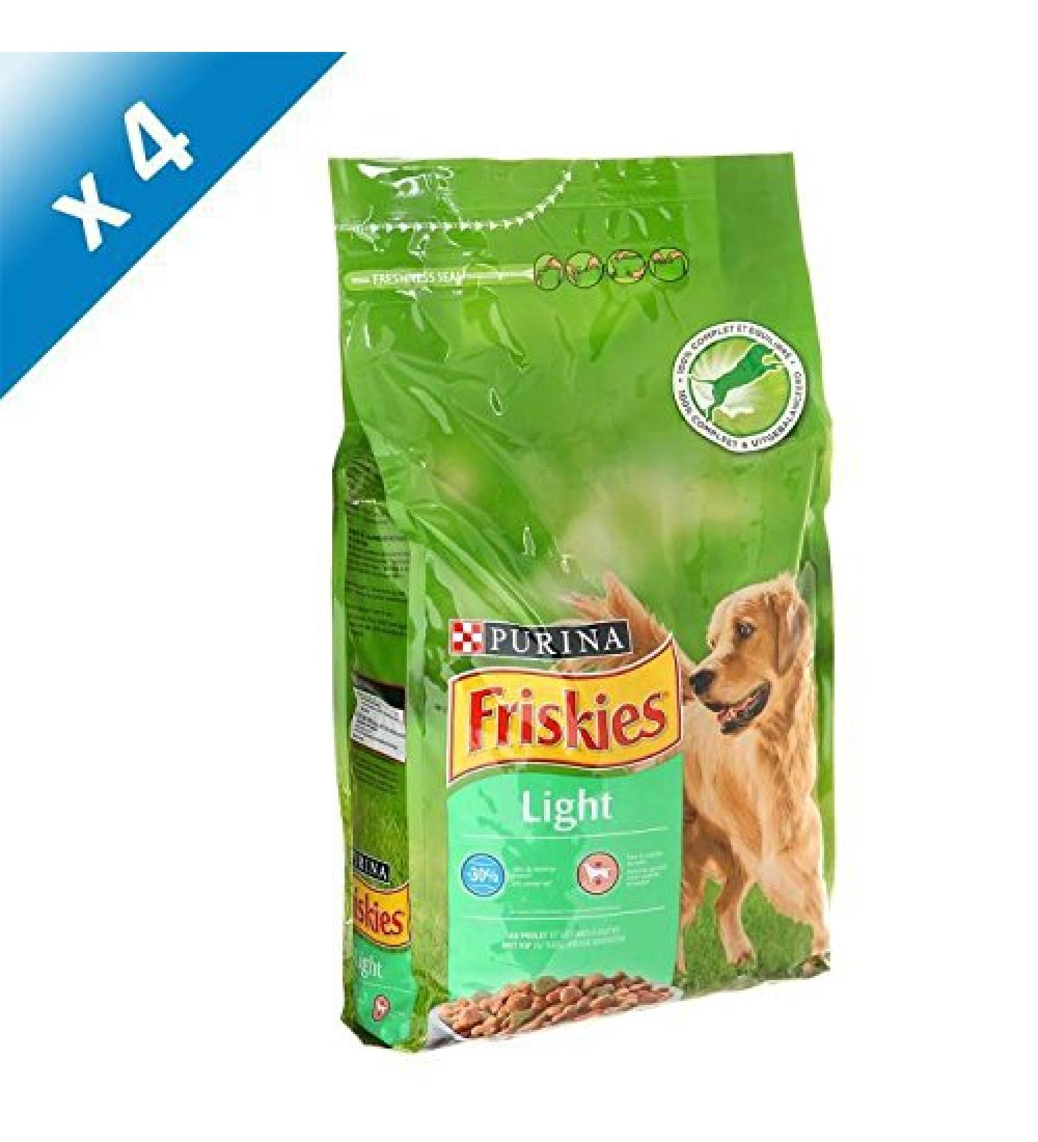 FRISKIES - Light - Chicken - 4kg - Croquettes for Adult Dogs - Pack of 4 - Buy Online on GoSupps.com
