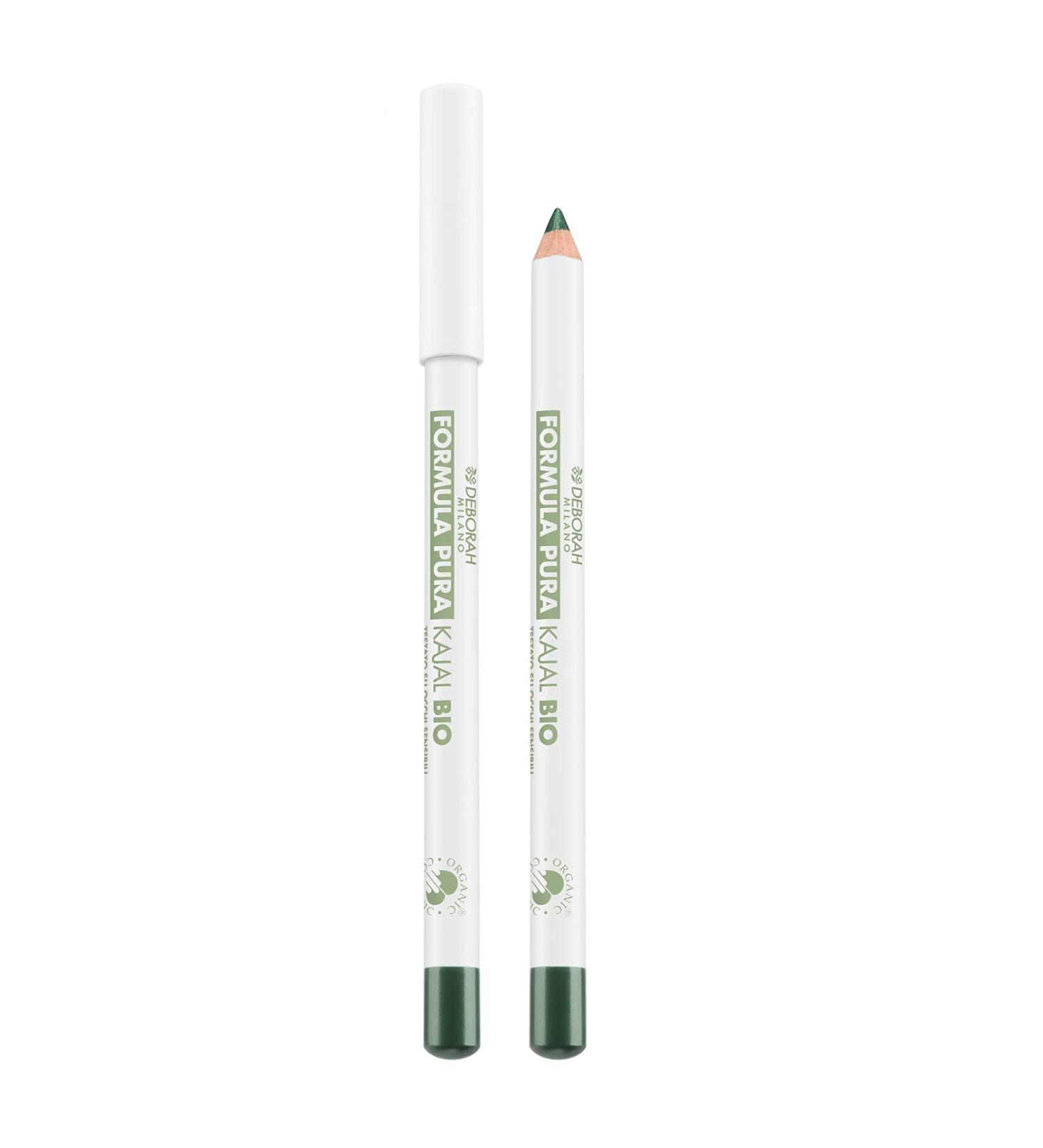 Deborah Milano Kajalstift Bio Formula Pura - Color: Green No. 3 - High tolerance for sensitive eyes with 100% natural ingredients green 3