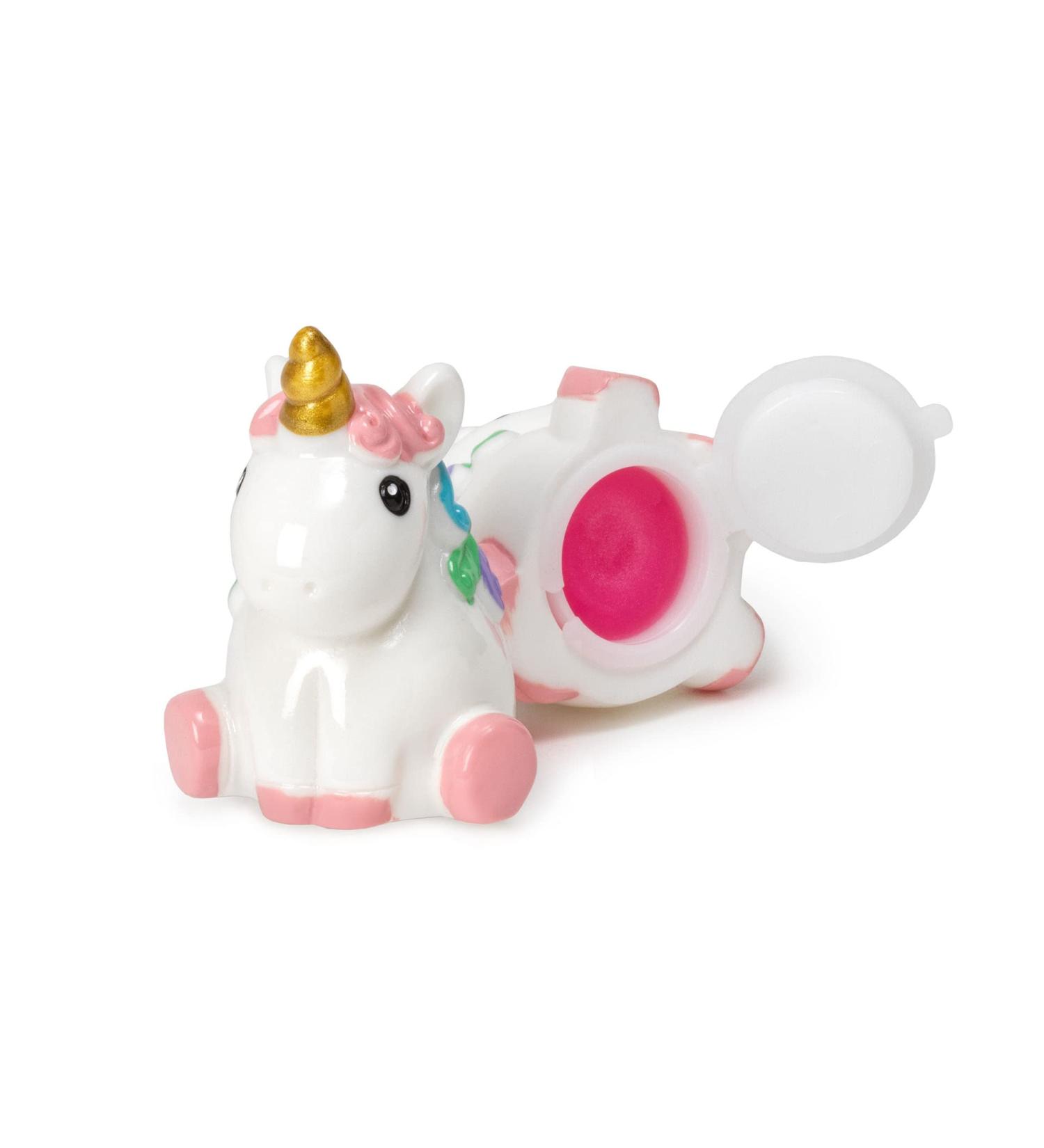 Legami - Lip gloss vanilla flavor for girls transparent pink gloss 4.5 x 5.5 cm unicorn theme - Buy Online on GoSupps.com