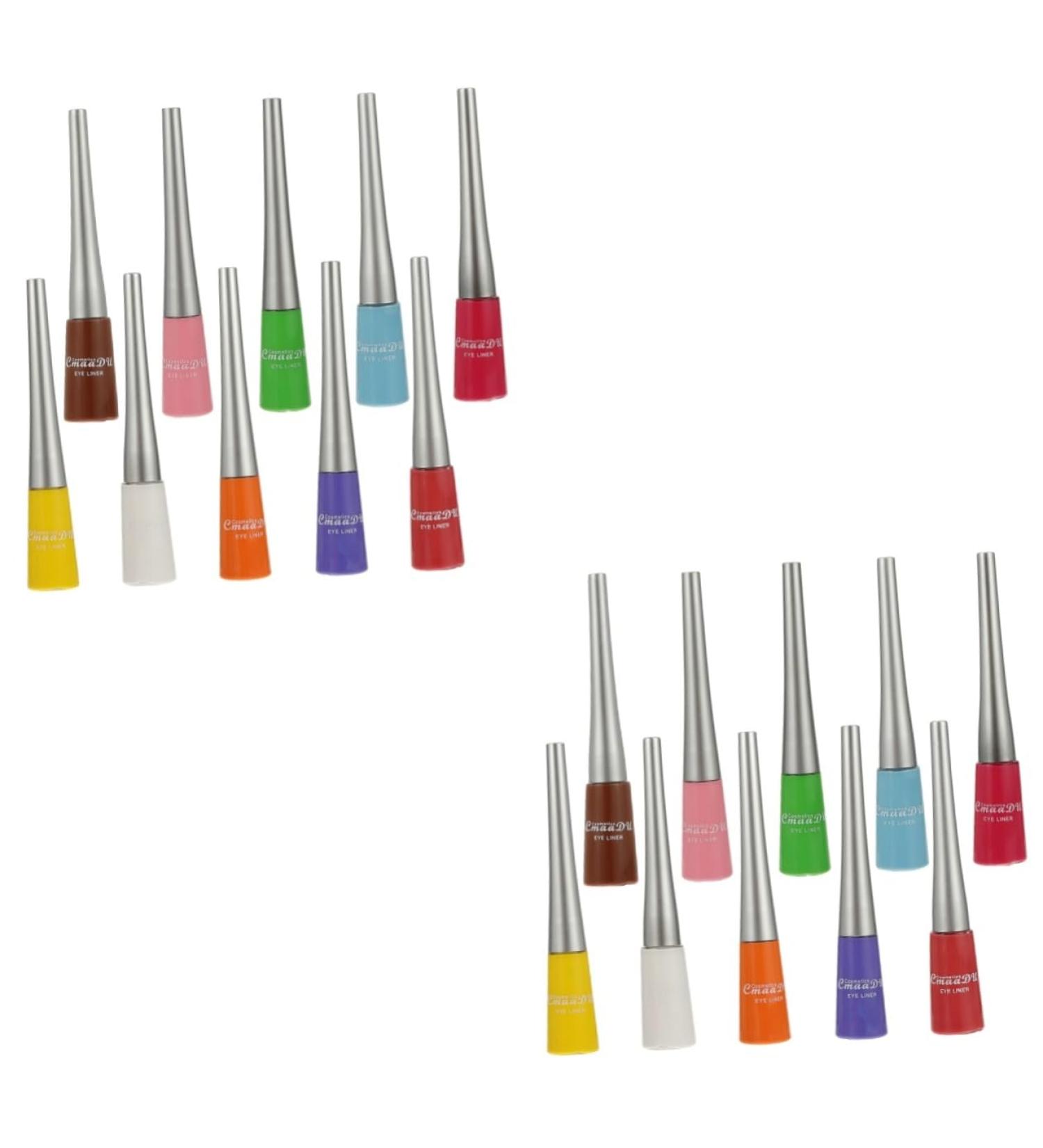 TOVINANNA 20 Pcs Colored Liquid Eyeliner Waterproof Eyeliner Makeup Supplies Cosmetic Plastic Makeup Pen - Buy Online on GoSupps.com