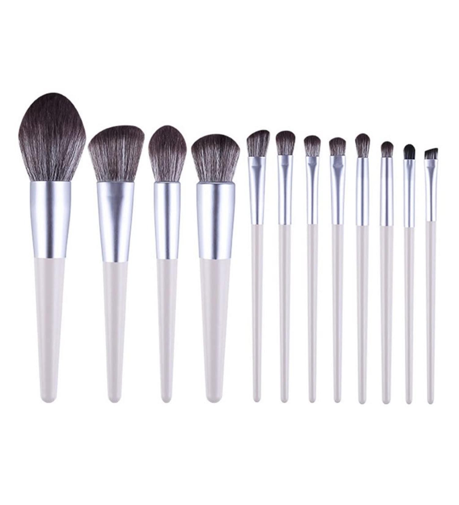 12-Piece Makeup Brush Set - Professional Tools for Foundation Concealer & Eye Shadow | Perfect for Every Skin Type - Buy Online on GoSupps.com