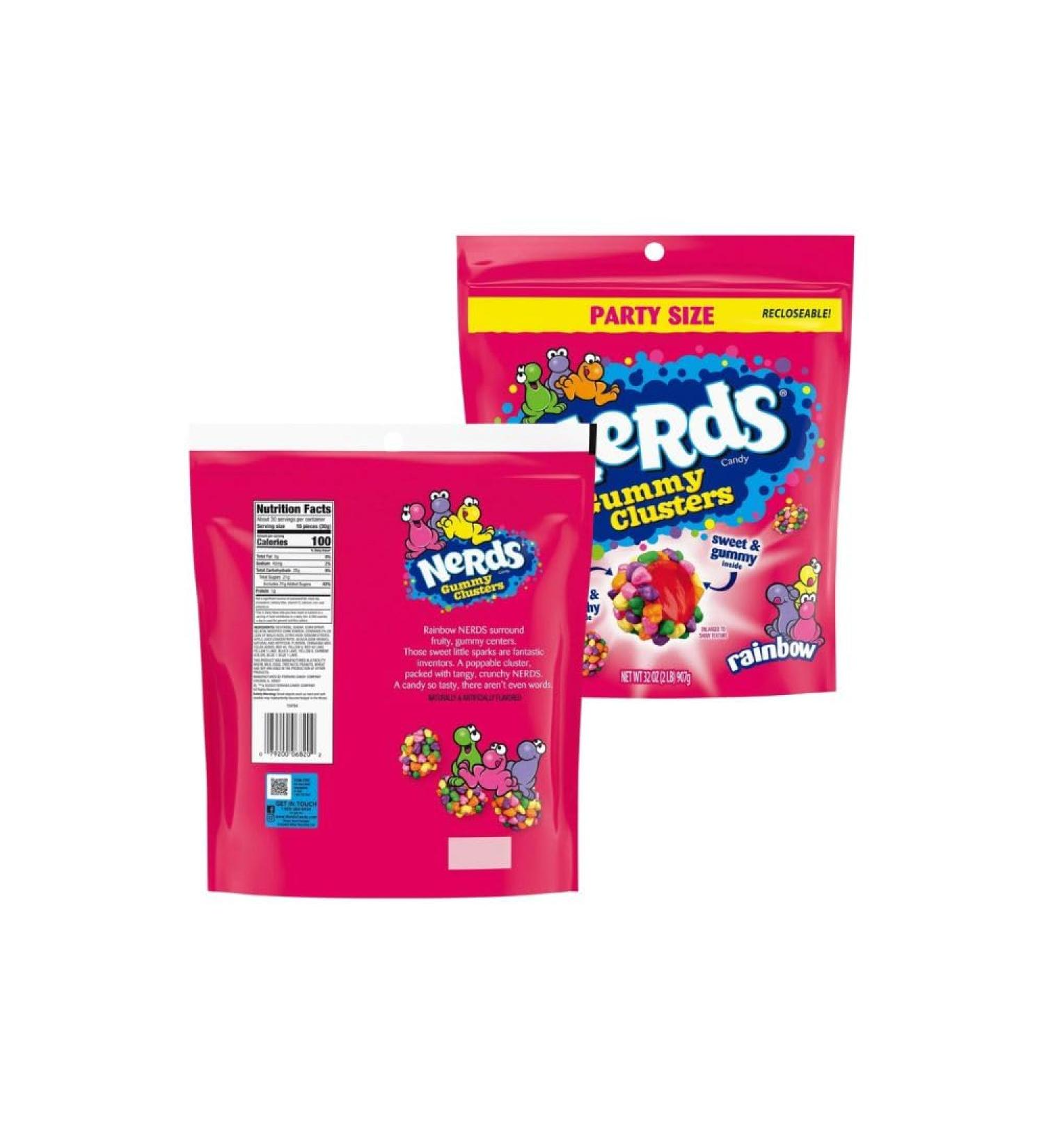 NRD Cluster Halloween Candy Gummy Cluster Rainbow Family Size Candy Snacks for Halloween Treats Christmas and Snacks for Kids 1.15 lbs. (Pack of 1) - Buy Online on GoSupps.com