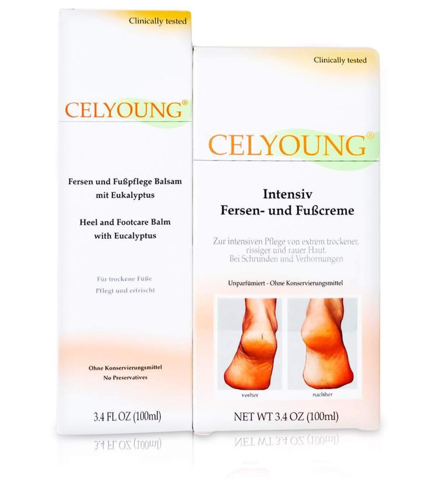 Celyoung Intensive Heel Foot Cream and Balm 2 X 100 ml 1.