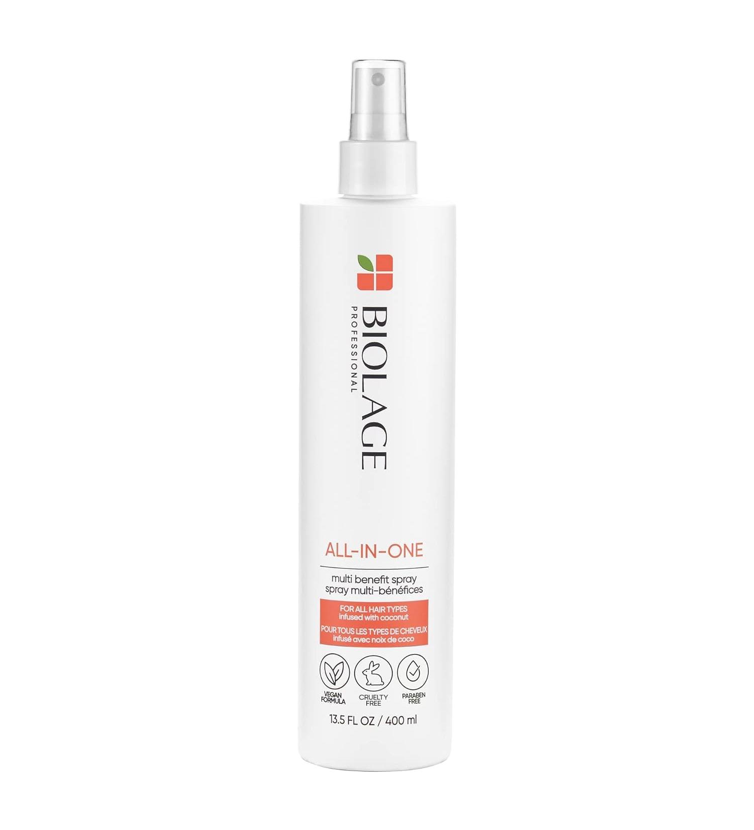 Biolage All-In-One Coconut Infusion | Multi-Benefit Treatment Spray For All Hair Needs | With Coconut | For All Hair Types | Sulfate & Paraben-Free | Vegan 13.5 Fl Oz (Pack of 1) - Buy Online on GoSupps.com