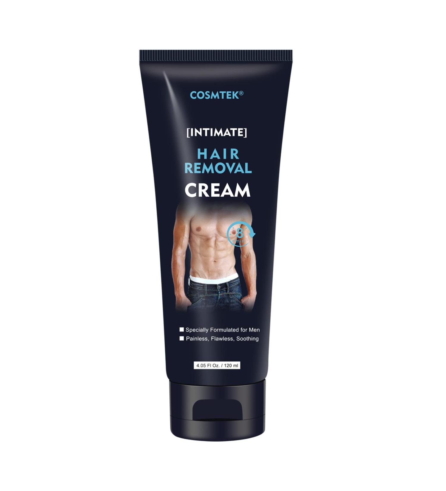 Men's Hair Removal Cream - Effective, Painless & Soothing Depilatory Cream (5.07oz) - Buy Online on GoSupps.com