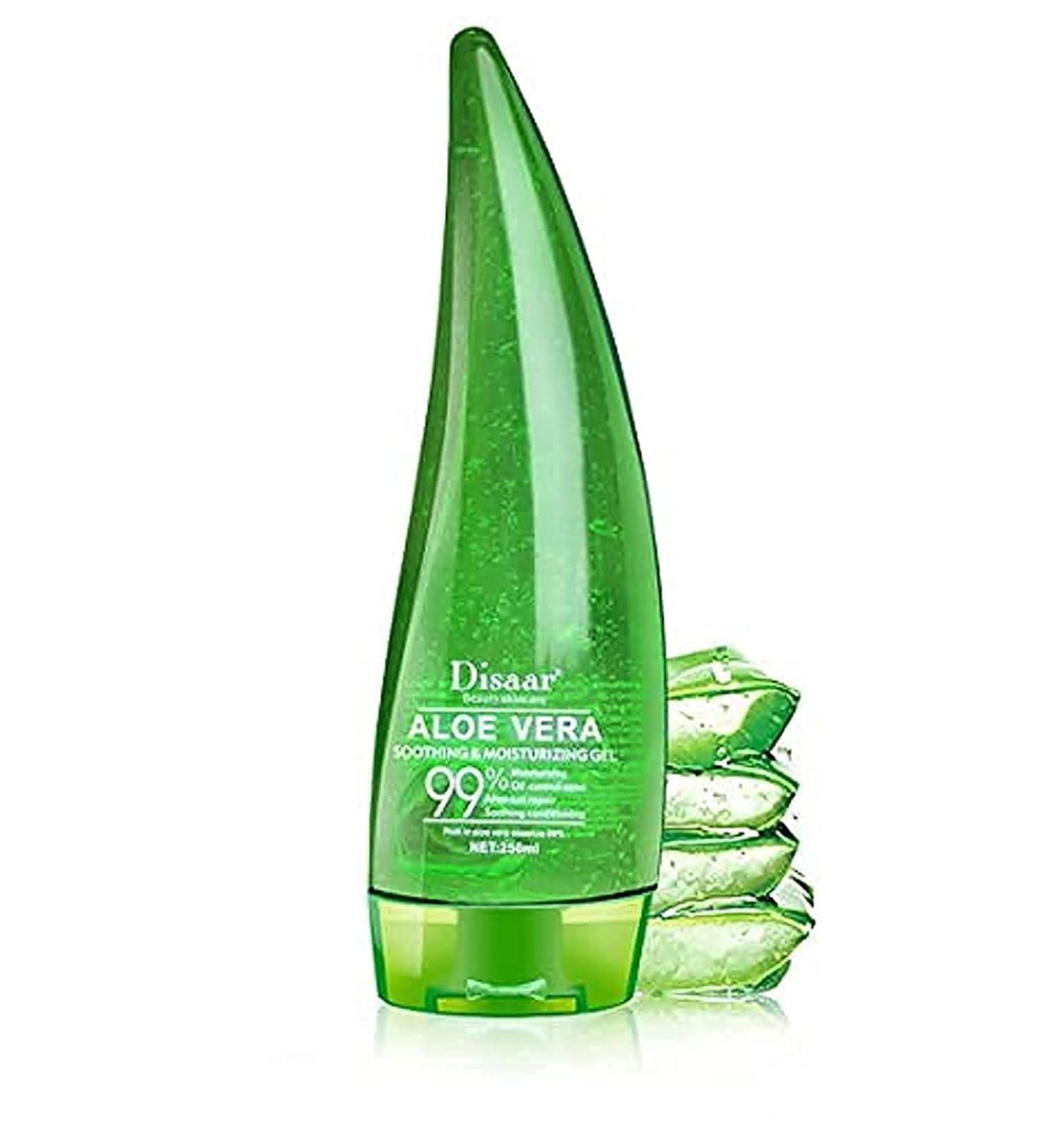 Aloe Vera 99% Essence Gel Cream Soothing Moisturizer for Acne & After-Sun Repair 260ml - Buy Online on GoSupps.com