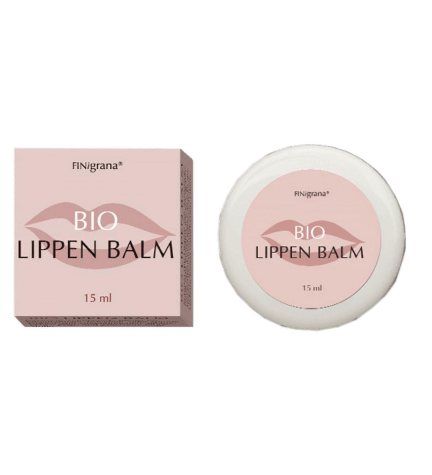 Finigrana Organic Lip Balm 15ml in PE jar + box