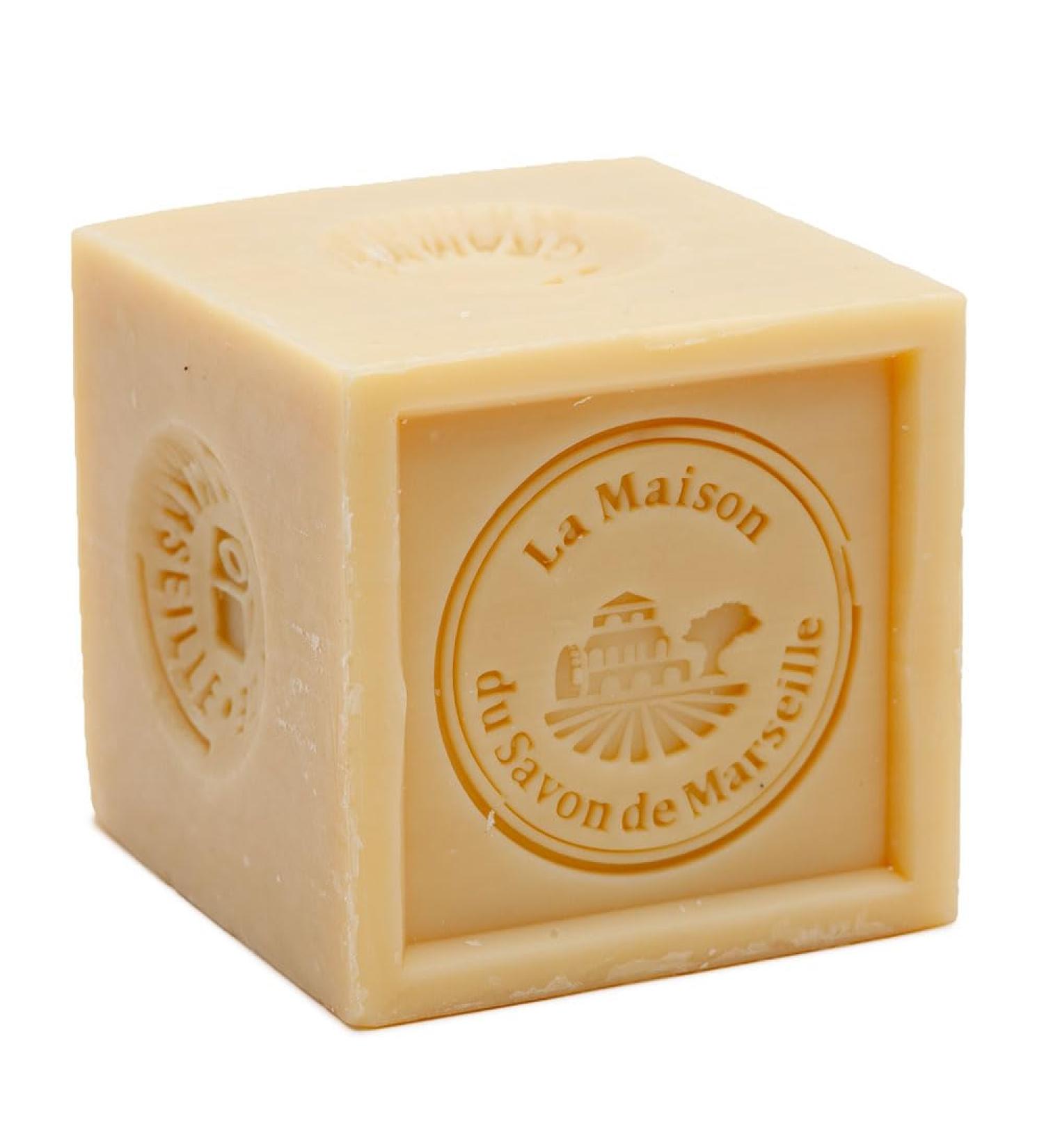 Savon De Marseille - French Soap Cube for Laundry and Household Washing - Made with Organic Vegetable Oil - 300 Gram Cube Unscented 300 g (Pack of 1) - Buy Online on GoSupps.com