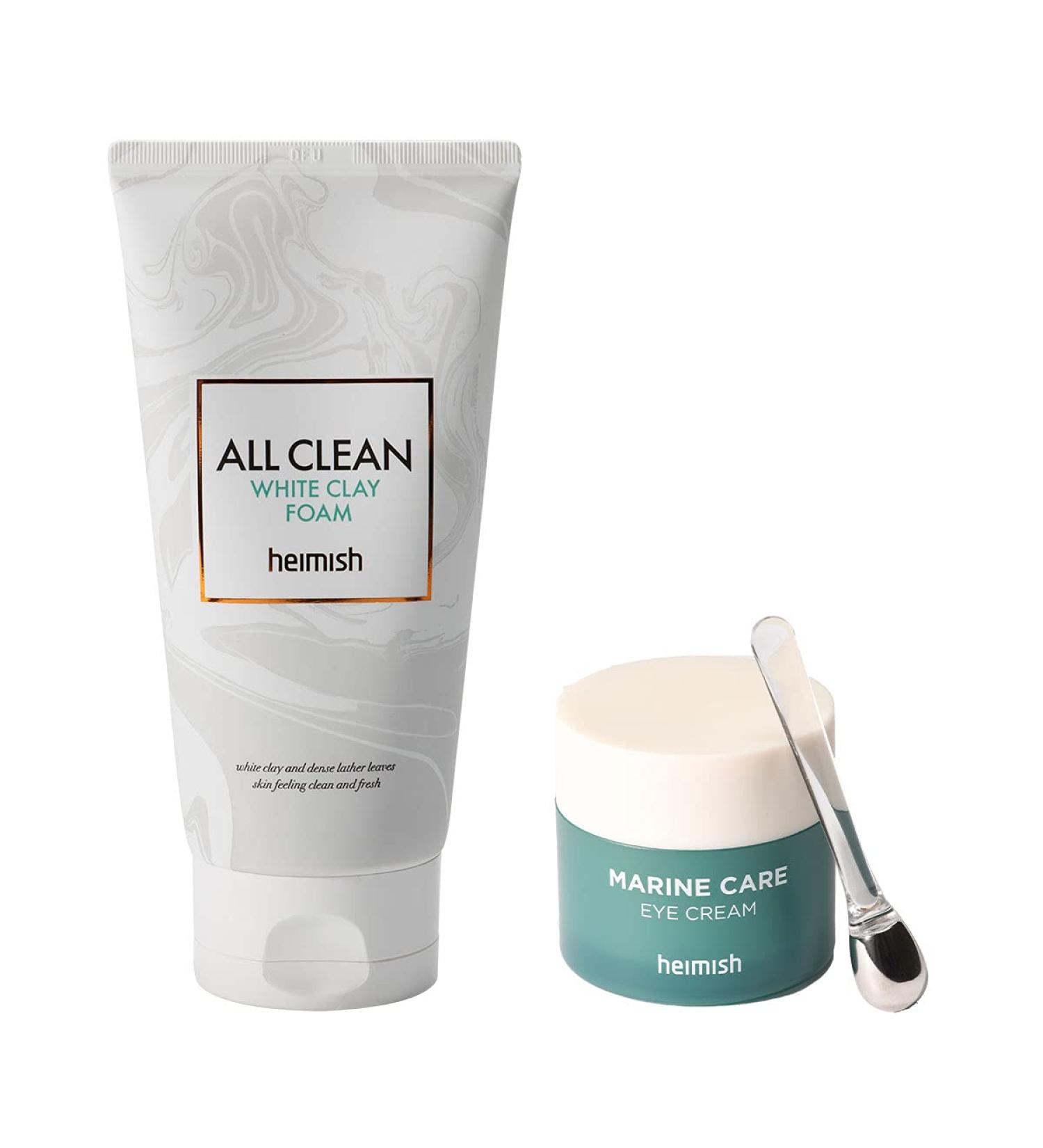 Heimish All Clean White Clay Foam 150g - Purifying Facial Cleanser for Glowing Skin - Buy Online on GoSupps.com