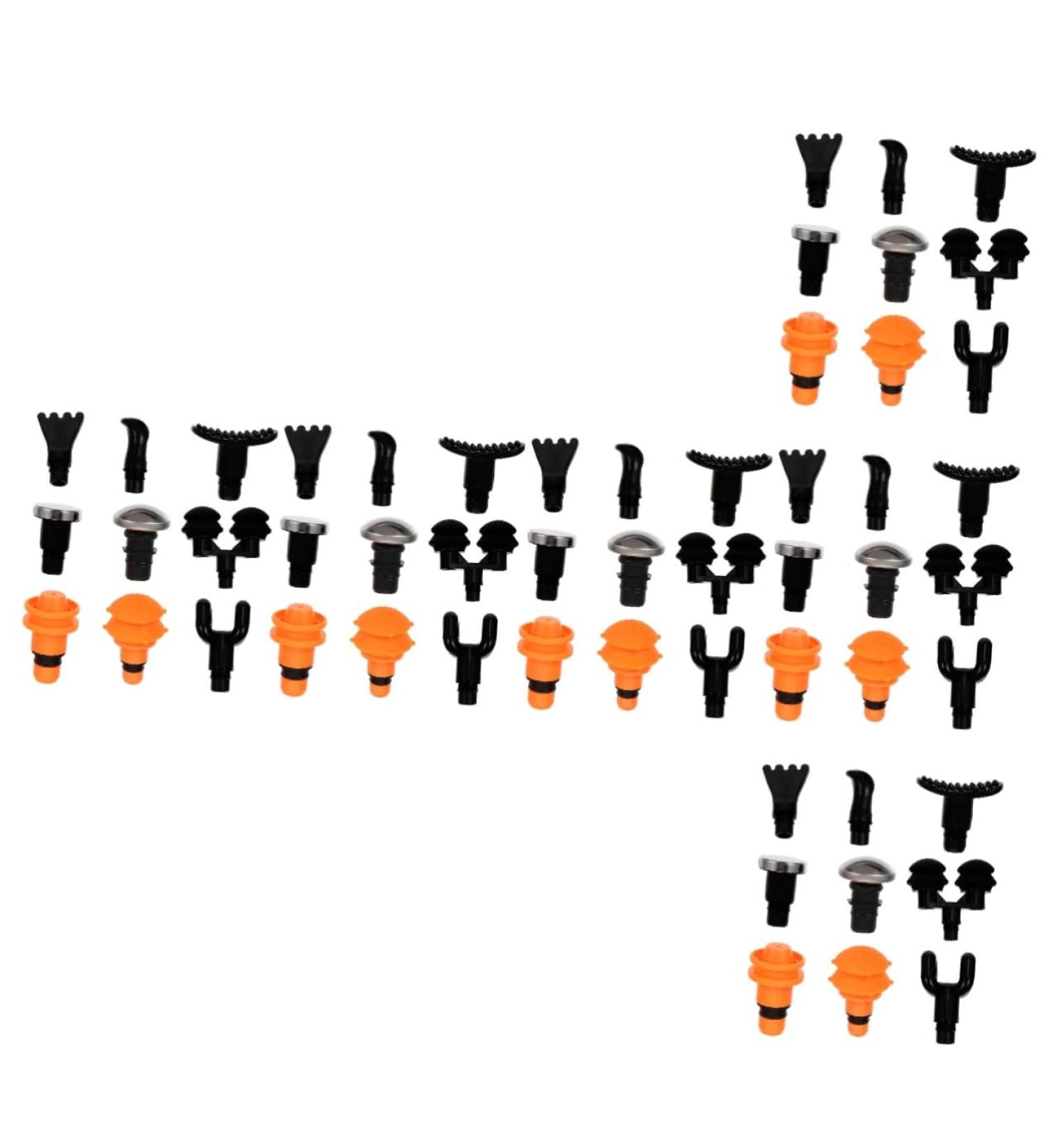 Frcolor 9Tlg Massage Head Set - Fascia Tips for Fitness Massage Devices | Black Swor Replacement Accessories - Buy Online on GoSupps.com
