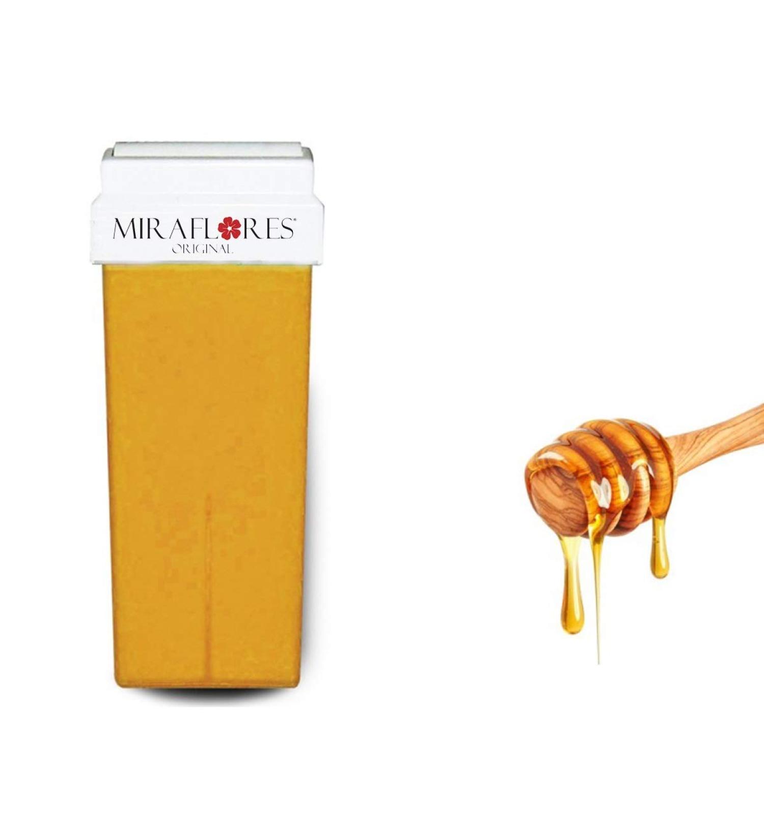 Patrone Refill Wax for Hair Removal - Liposoluble Natural Honey 100ml - Miraflores Original Made in Italy - Buy Internationally - Buy Online on GoSupps.com