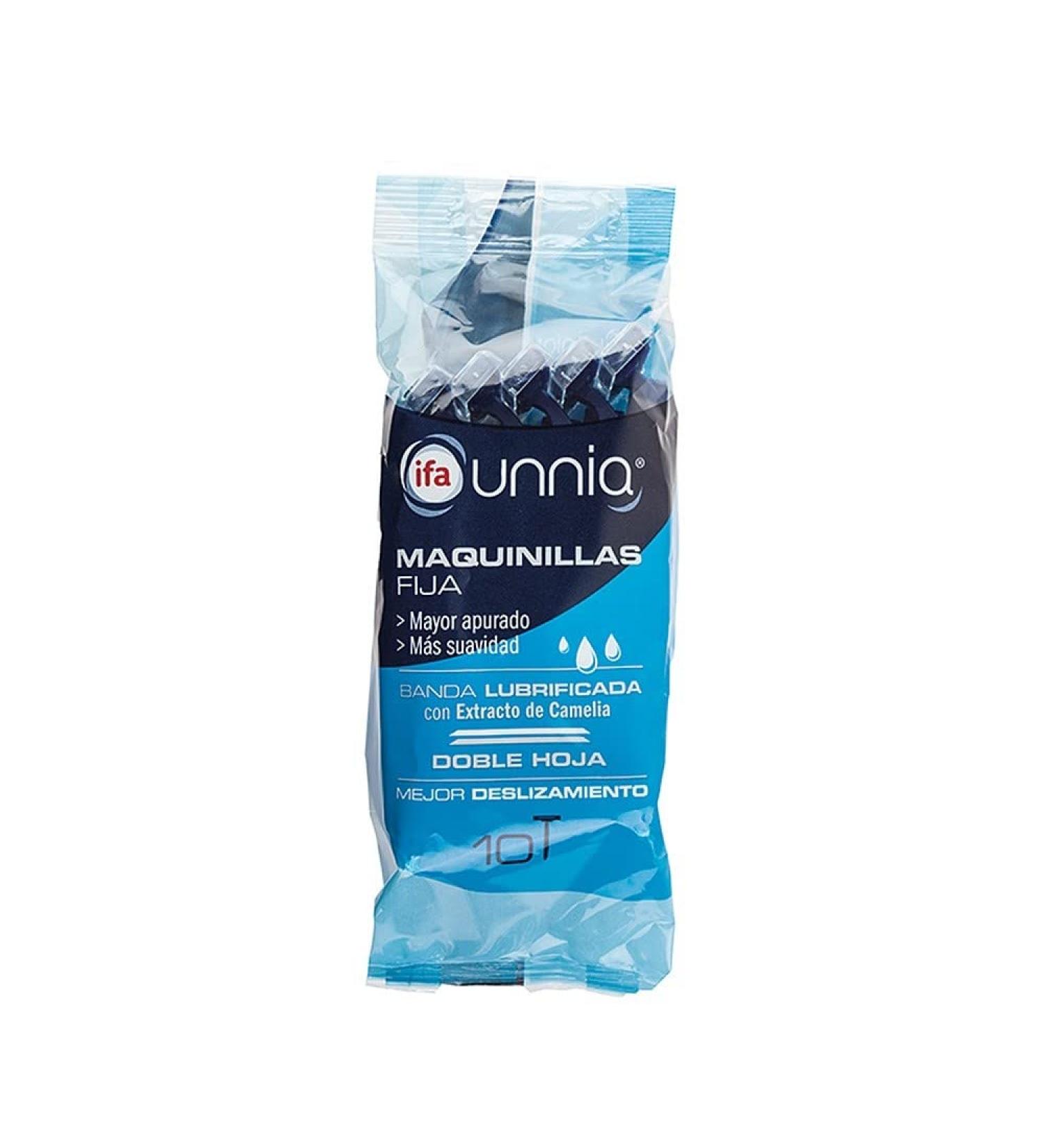 Ifa Unnia disposable razor double blade with band 10 pieces.