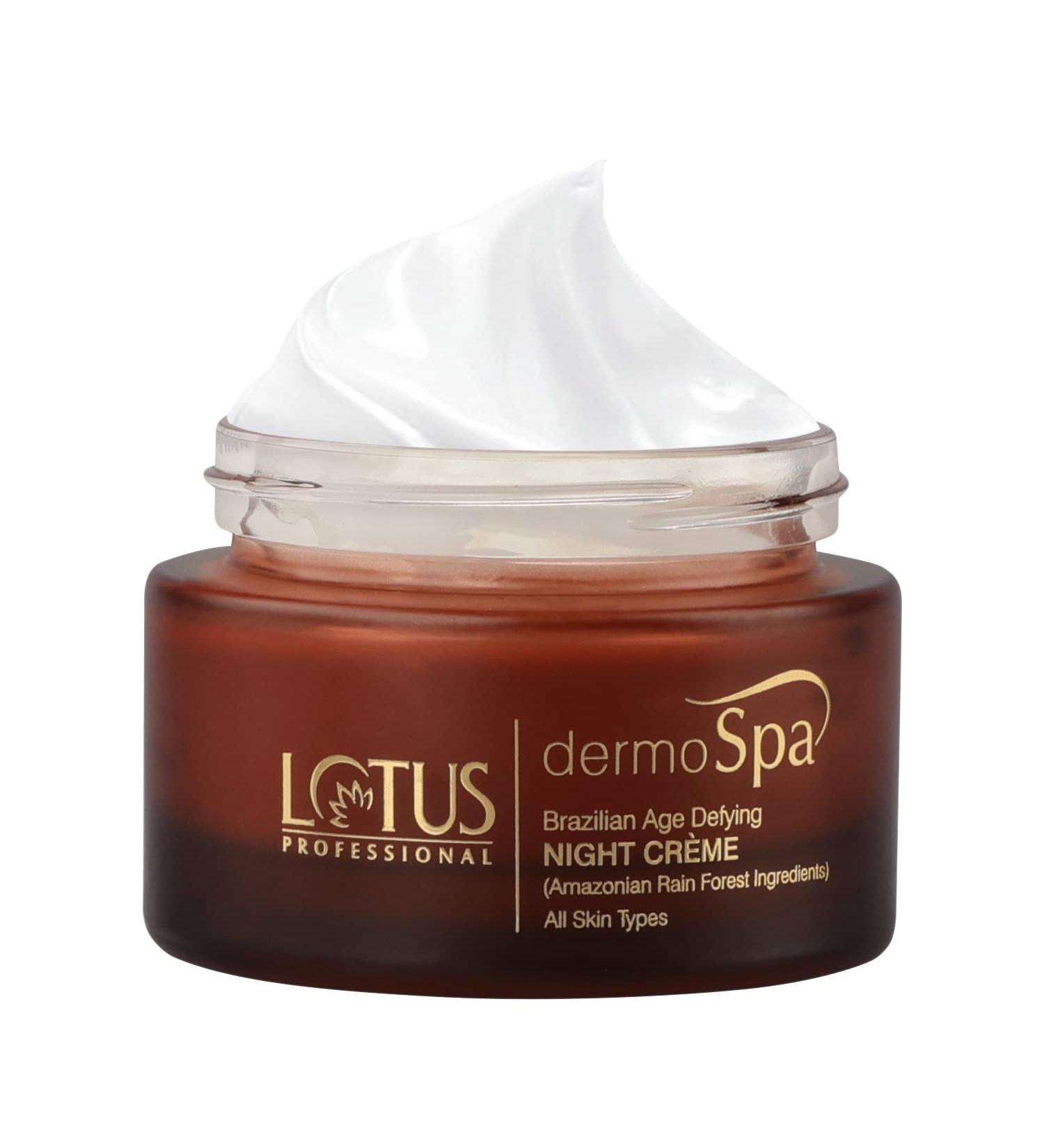 Lotus Professional Dermo Spa Brazilian Age Defying Night Creme - 50g | Anti-Aging Skincare for All Skin Types - International Shipping Available - Buy Online on GoSupps.com