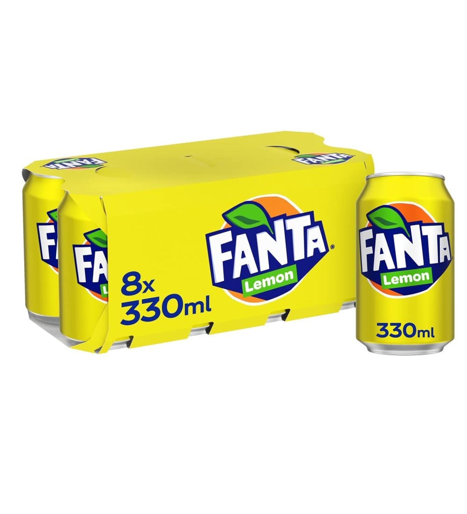 Fanta Lemon 8 x 330 ml - Buy Online on GoSupps.com