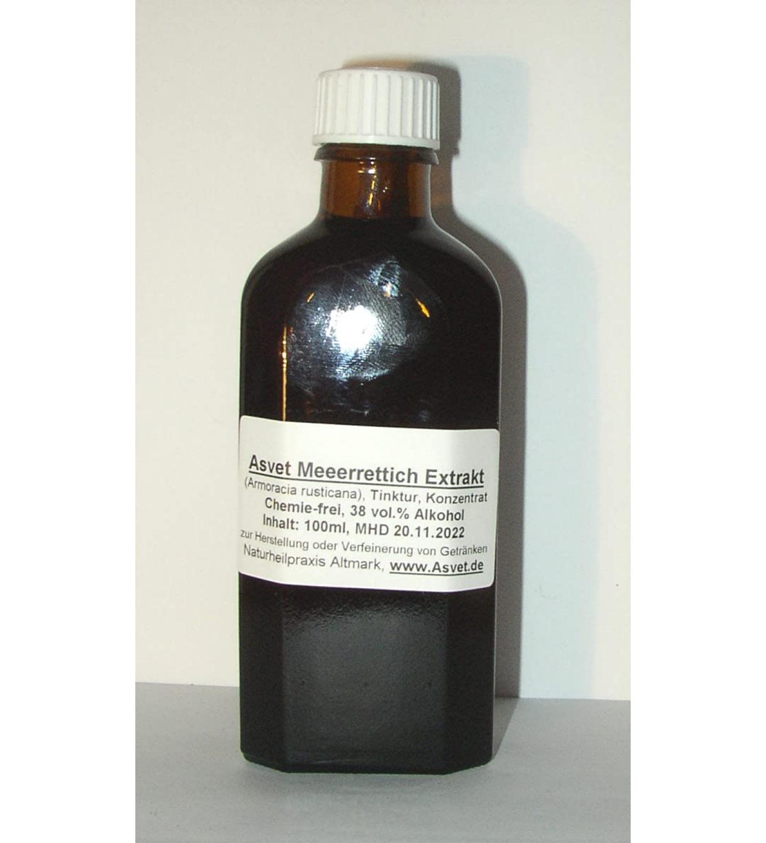 Asvet 100ml horseradish tincture drops preparation without chemicals!