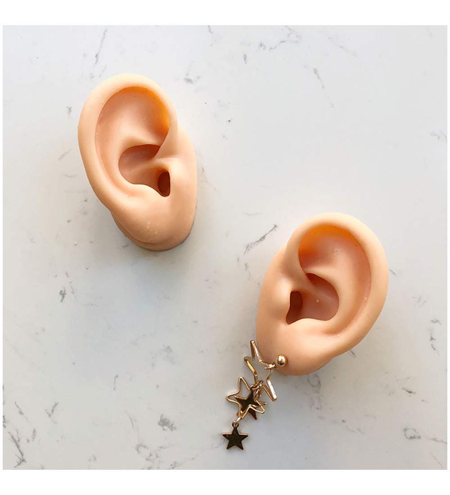 Simulation Ear Template - Flexible Silicone Silicone Ear Model for Acupuncture Picking Ear Picking Soft Props Earrings Right - Buy Online on GoSupps.com