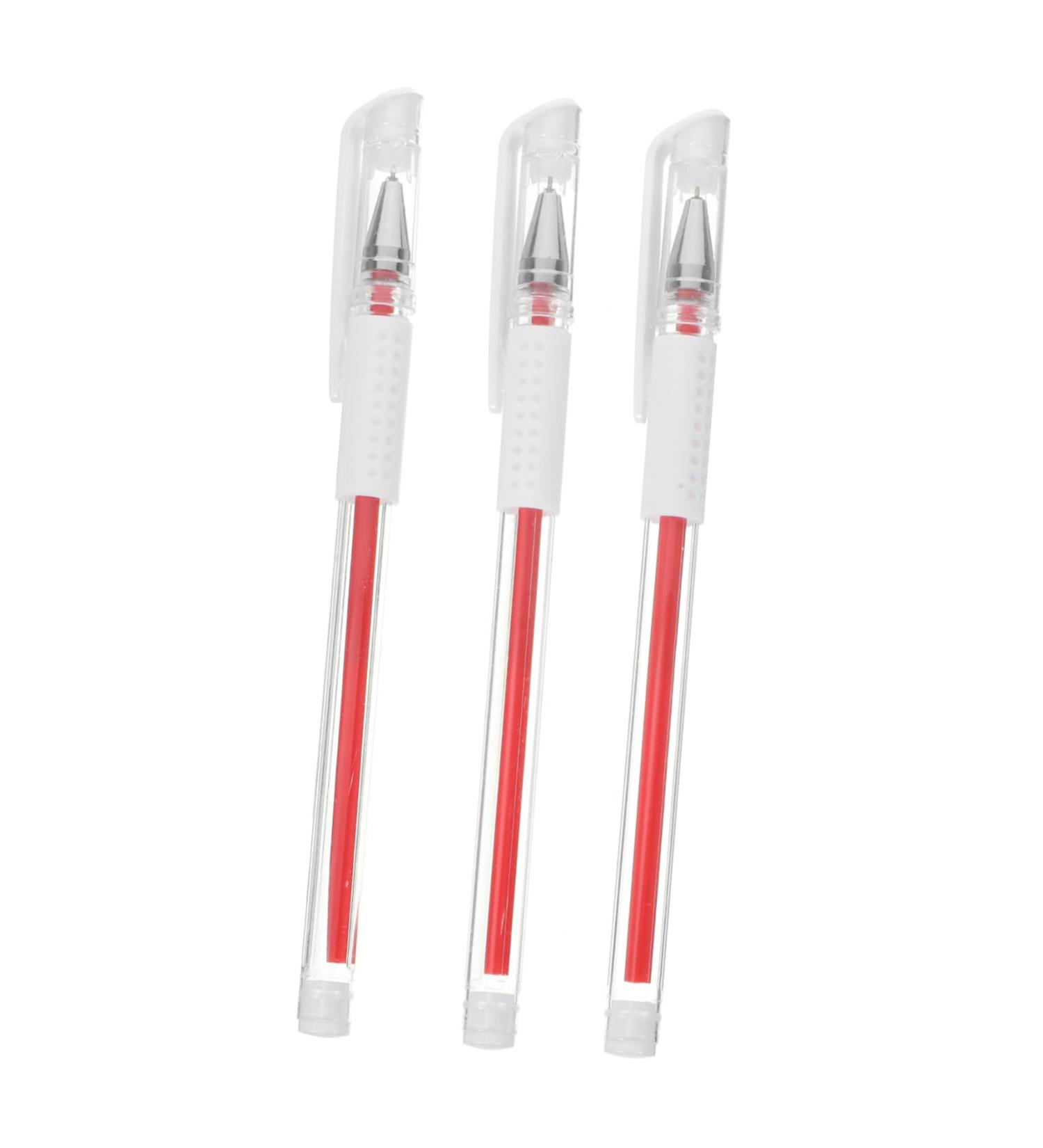 FOMIYES 3pcs Goo Microblading Pen Brush Highlighter Marking Pen Gel Lip Mapping Tool Marker Ink Plastic Red 15x1cm Red - Buy Online on GoSupps.com