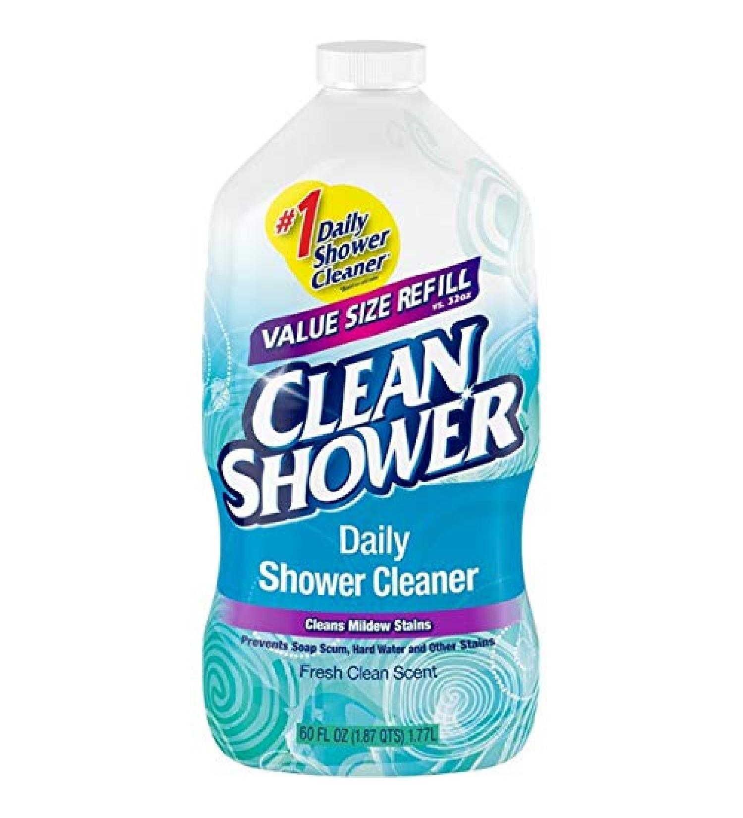 Clean Shower Daily Shower Cleaner Refill 60oz - Fast and Effective | Packaging May Vary - Buy Online on GoSupps.com