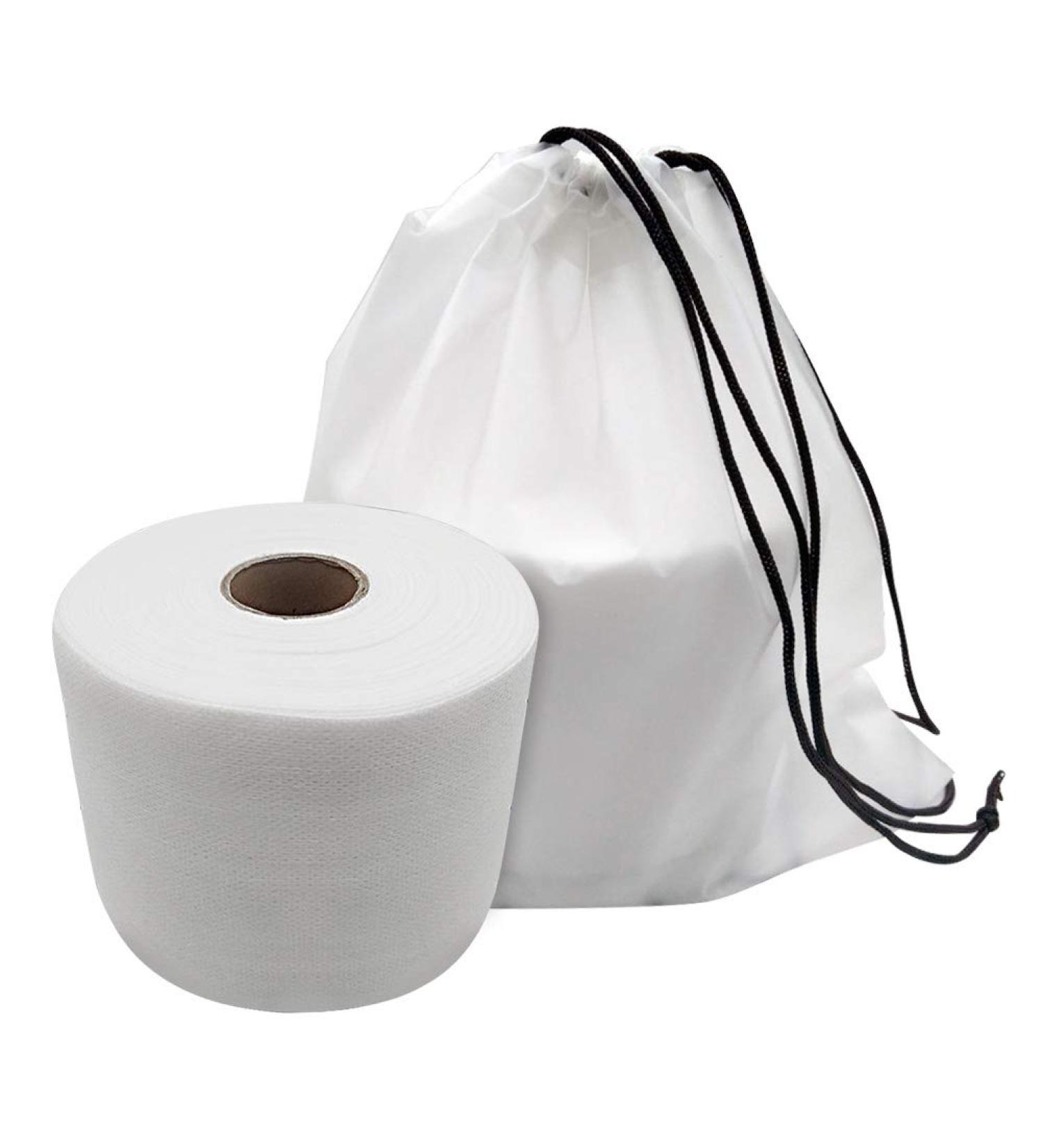 Face Cloth Drawstring Bag Type Skin-Friendly Non-Woven Fabric Face Towel Face Cleansing Tissue Roll Paper - Buy Online on GoSupps.com