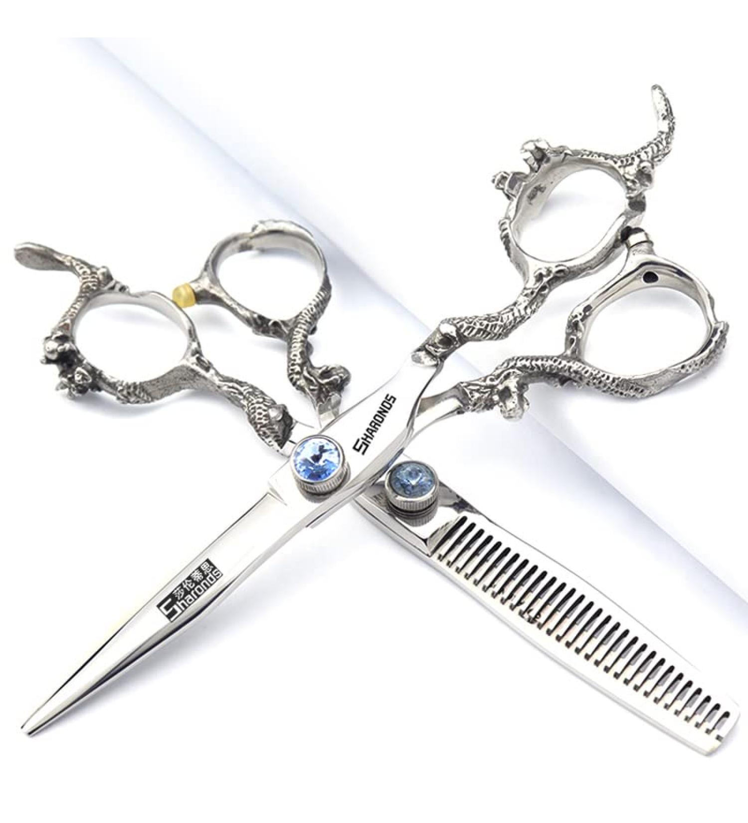 5.5/6/7/7.5/8/9 inch Professional Hair Clipper - Stainless Steel Sharp Hair Clipper - Designed specifically for Hairdressers (6 inches 2 Pieces) - Buy Online on GoSupps.com