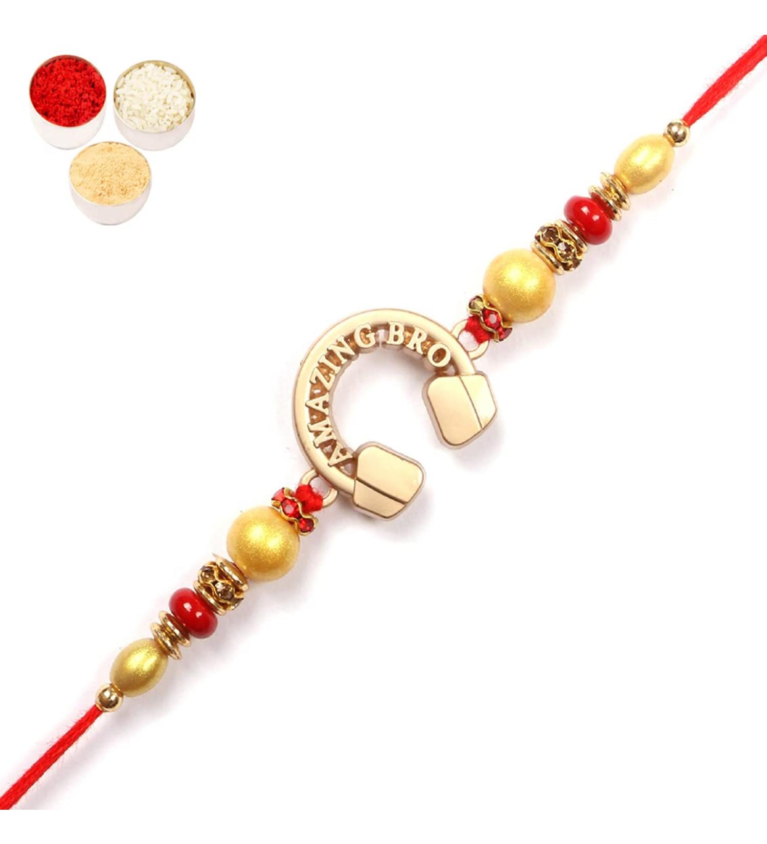 Ghasitaram Gifts Rakhis Online - Kids Rakhi - 8182 Amazing Bro Rakhi - Buy Online on GoSupps.com