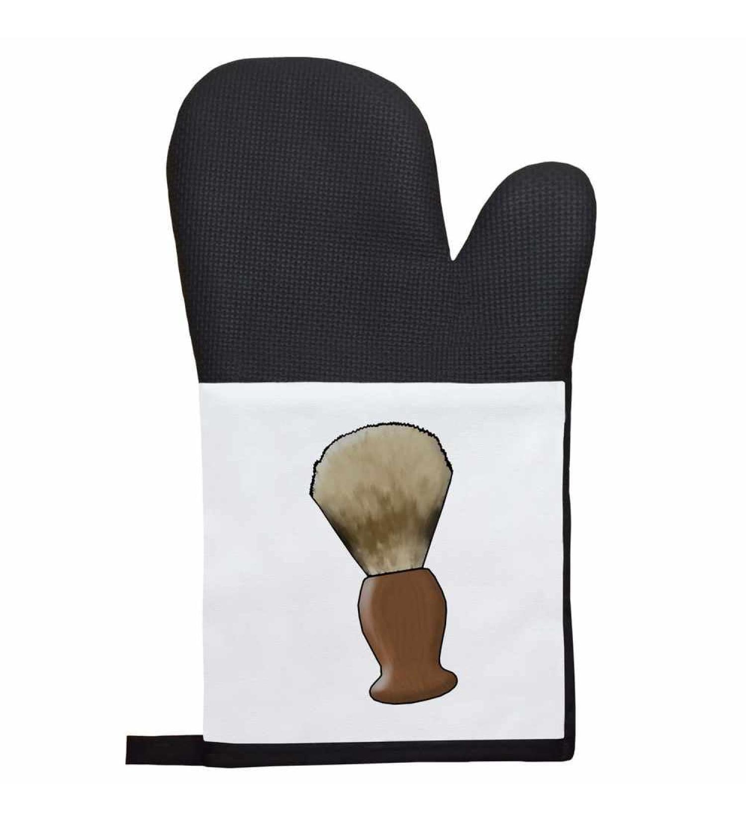 Azeeda Shaving Brush Oven Glove/Mitt - High-Quality Heat Protection for Safe Cooking | International Shipping Available - Buy Online on GoSupps.com