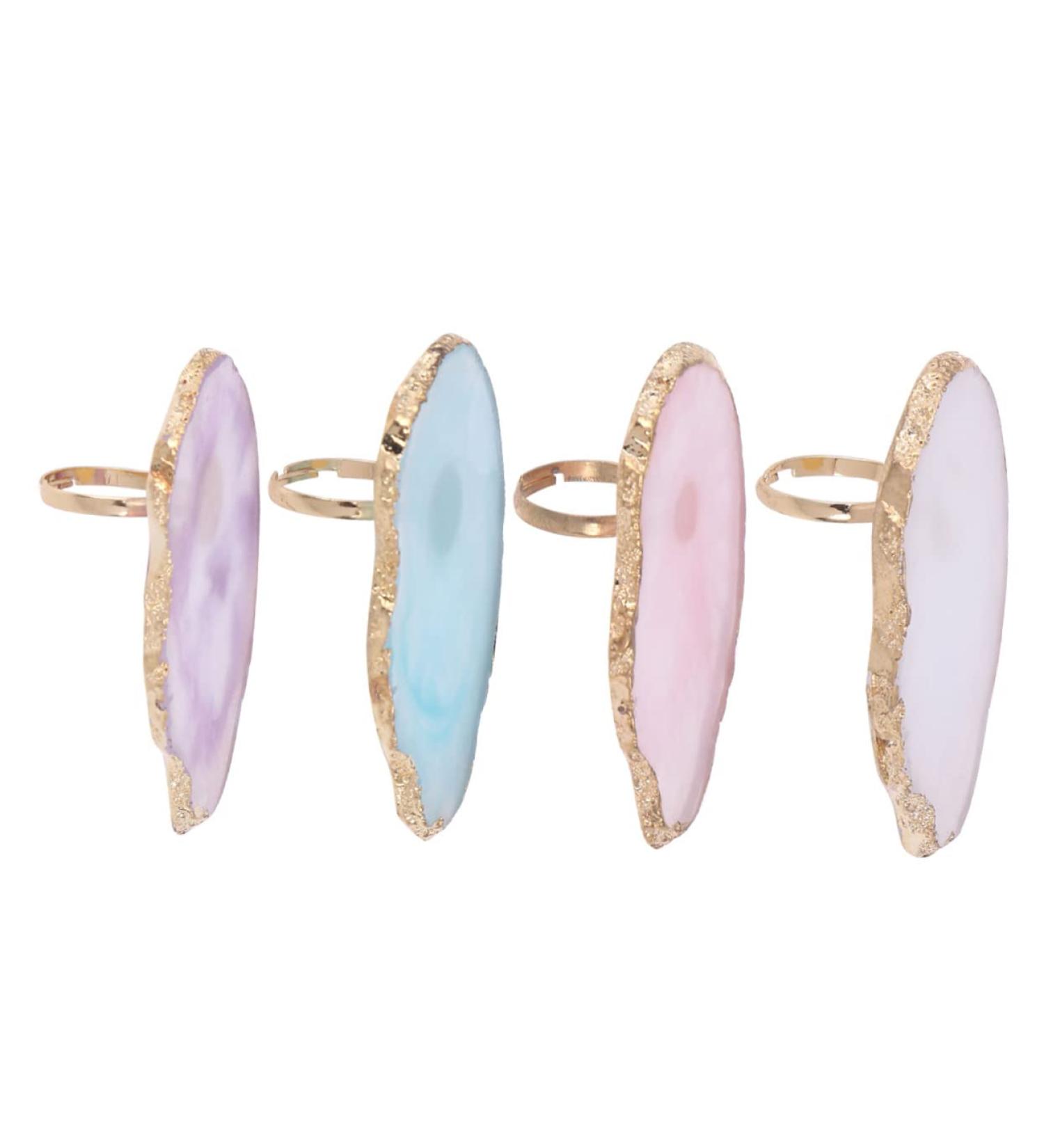 FRCOLOR Nail Palette For Manicure With Golden Jade Agate Texture For Personal Use medium pink - Buy Online on GoSupps.com