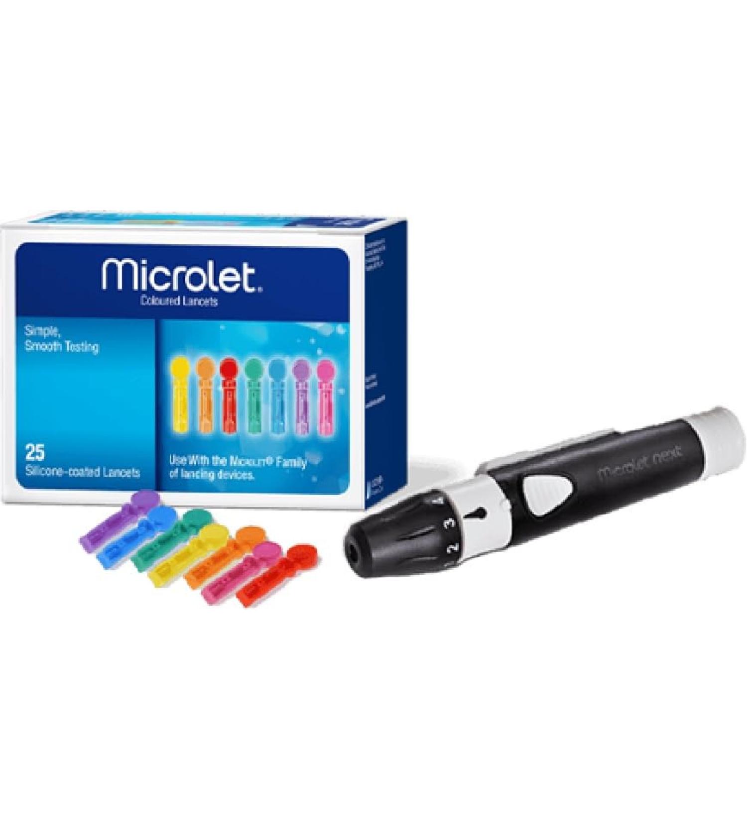 Ascensia NEXT Adjustable Lancing Device WITH 25 LANCETS