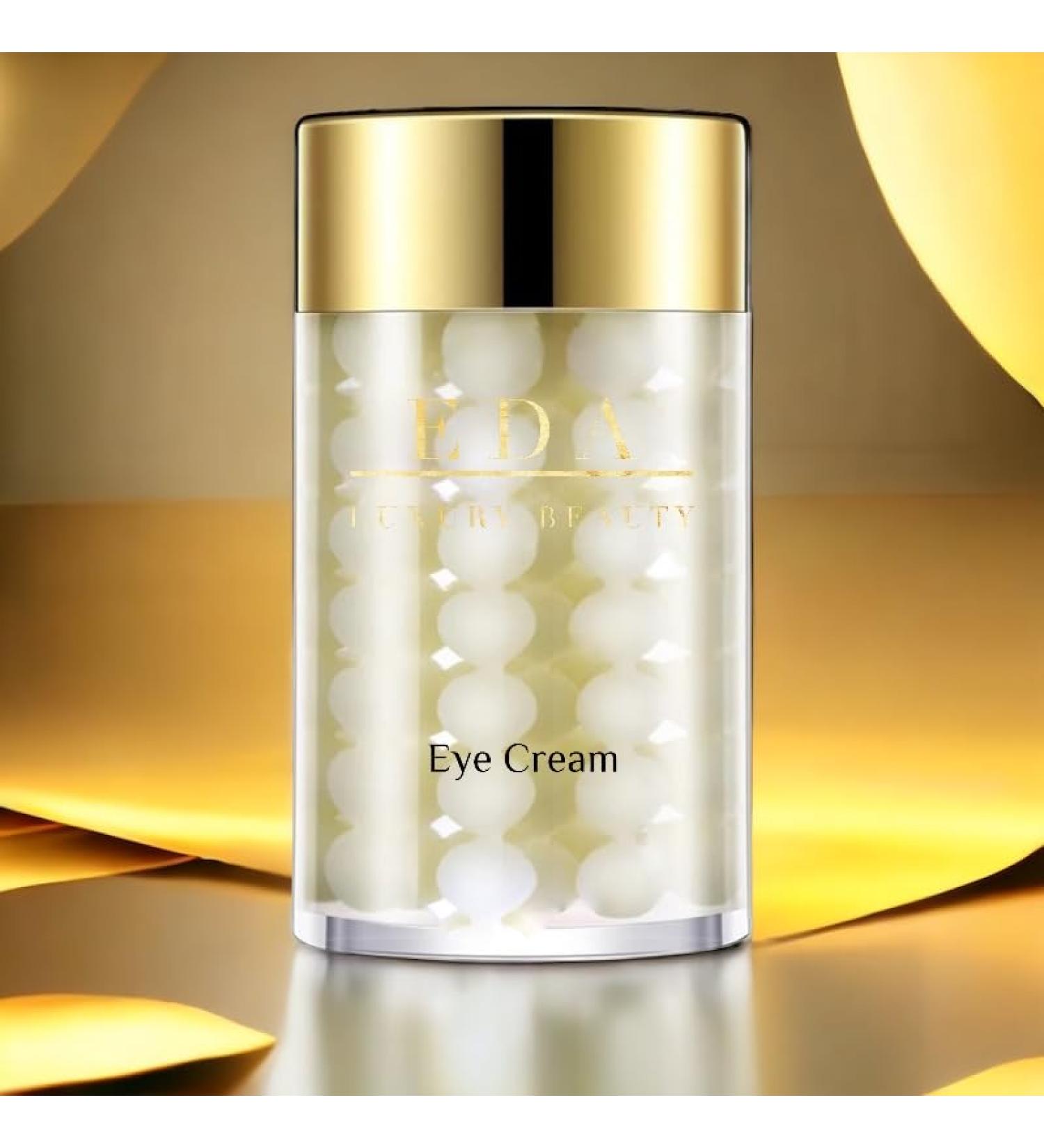 EDA LUXURY BEAUTY Luxe Diamond Caviar Eye Cream - Anti Aging Lifting Firming Crow's Feet Dark Circles & Under Eyes Puffiness - Day & Night Anti-Wrinkle Collagen Cream - Vegan & Paraben-Free - Buy Online on GoSupps.com