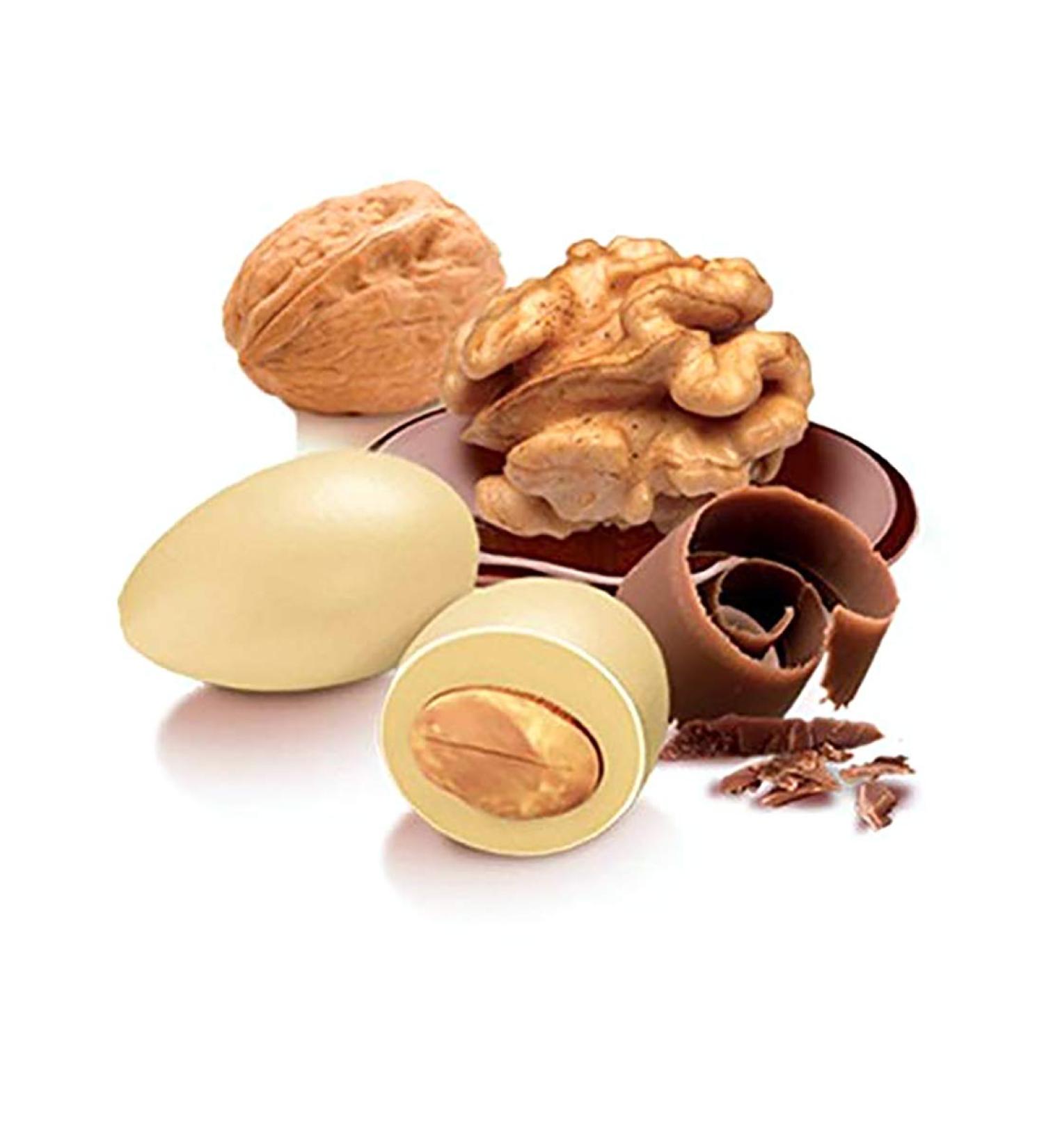 Confetti Papa Confetti Papa | NOICE Chocolate & Almond Confetti | Light Brown Colour | Dragons with Fruit Gluten Free & Vegetarian Diet Suitable | Kosher Certificates | 500g Packaging