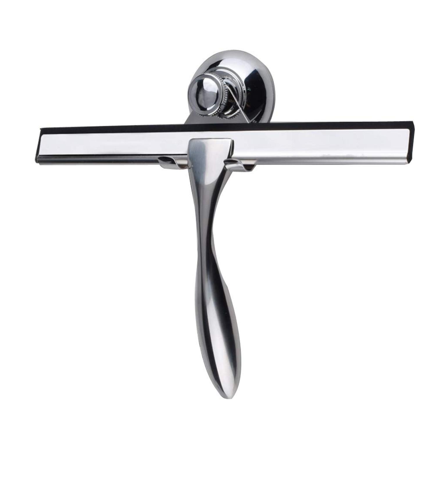 AMZHOM All-Purpose Shower Squeegee for Shower Doors Bathroom Tiles Mirrors Window and Car Glass - Stainless Steel 10 Inches - Buy Online on GoSupps.com