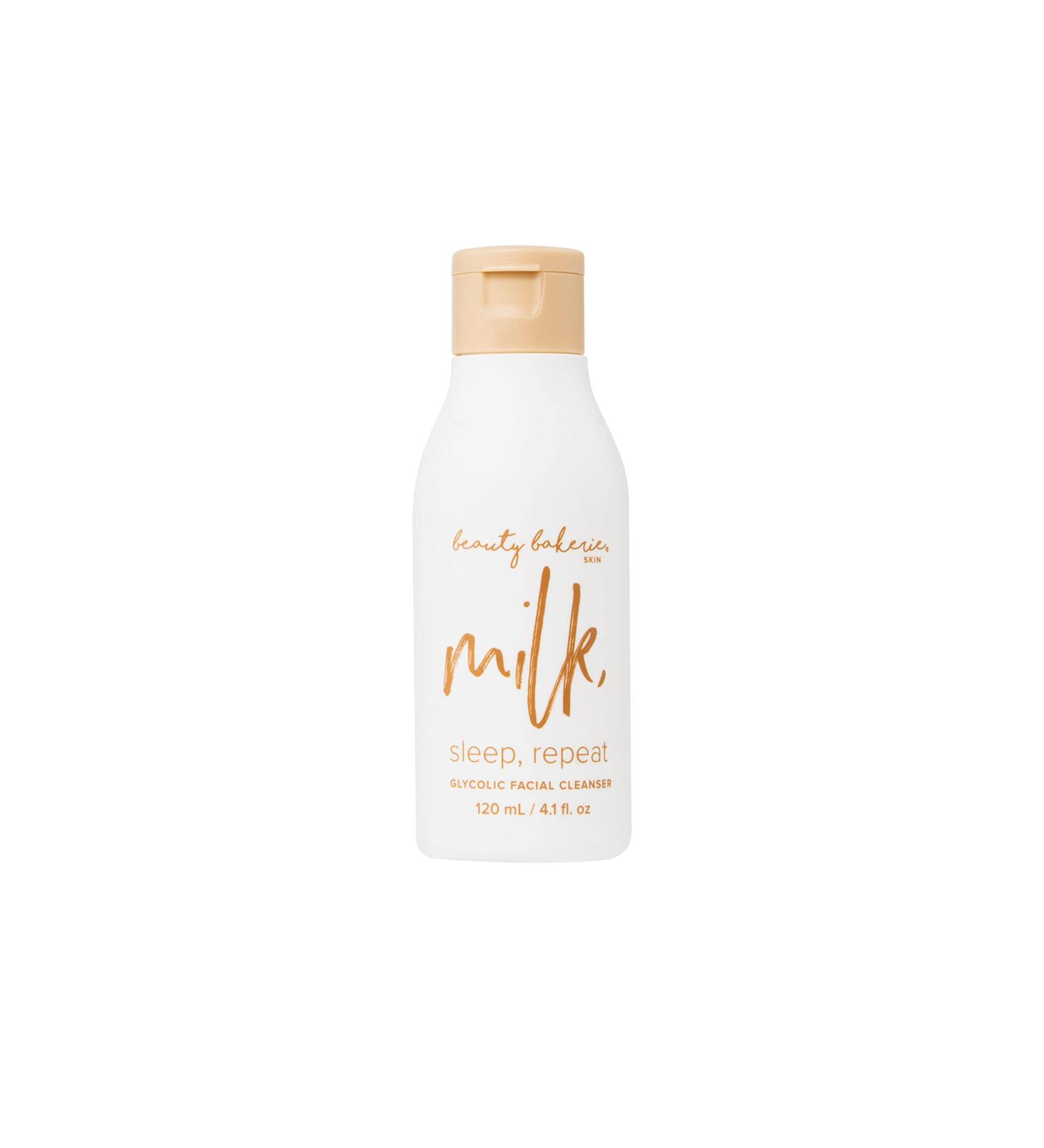 Beauty Bakerie Milk Sleep Repeat Glycolic Facial Cleanser | Best Face Wash & Makeup Remover for All Skin Types - 4.1 oz - Buy Online on GoSupps.com