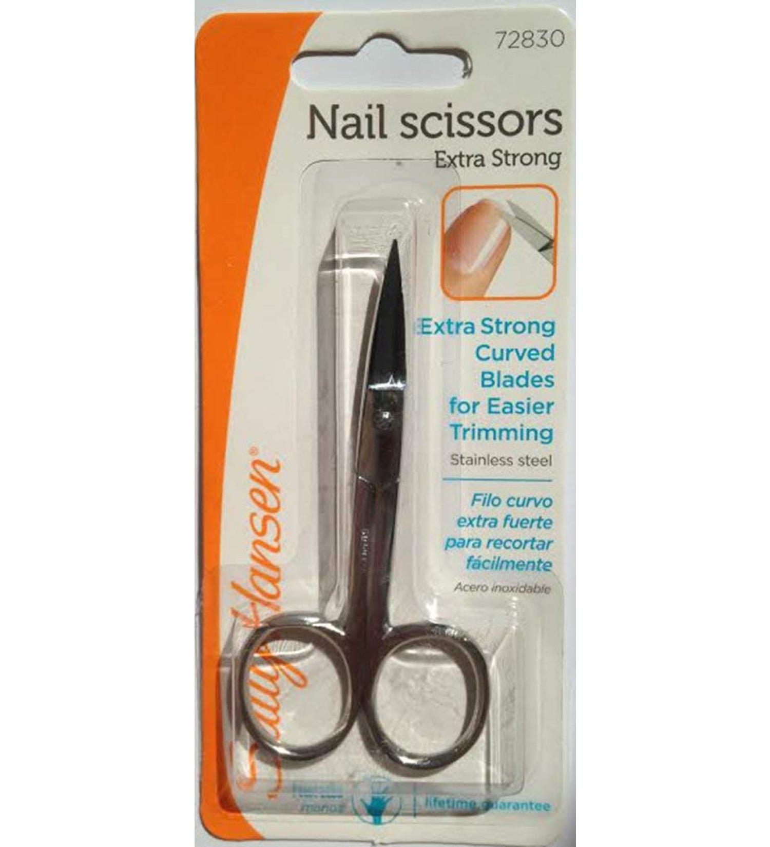 Sally Hansen Curved Nail Scissors - Extra Strong Precision Cutting for Perfect Nails - Buy Internationally - Buy Online on GoSupps.com