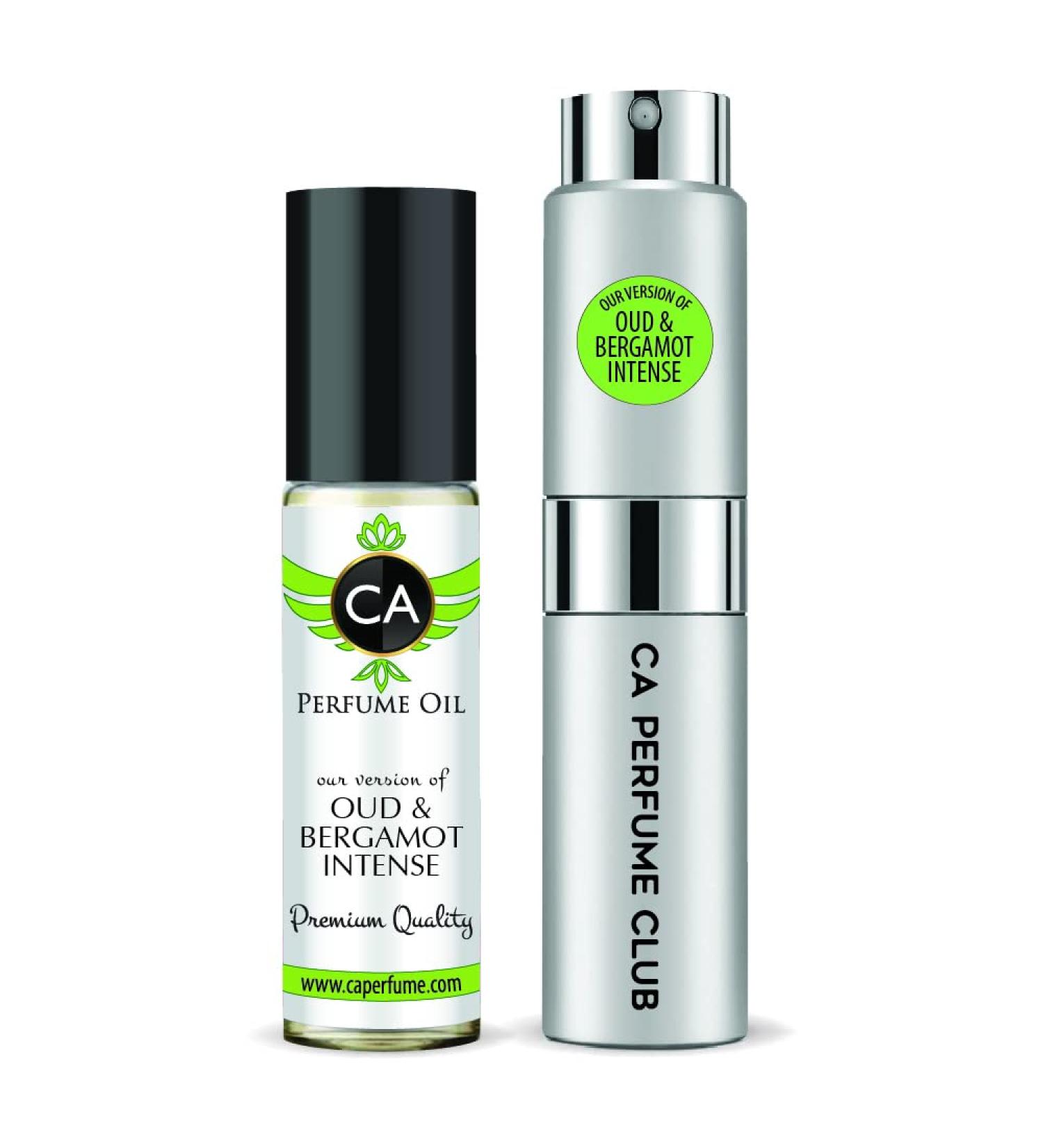 CA Perfume Duo Impression of Jo Oud & Bergamot Intense For Women & Men Eau de Parfum Refillable Atomizer Sprayer+ Fragrance Body Oil Long Lasting Sample Size Roll-On Bottle 0.27 Fl Oz+0.33 Fl Oz - Buy Online on GoSupps.com