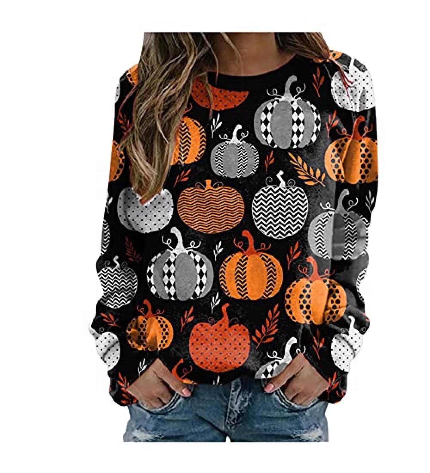 Women's Leopard Print Sweatshirt - New Stitching O Neck Casual Sweater Shirt for Vacation - Grey X-Large - Buy Online on GoSupps.com