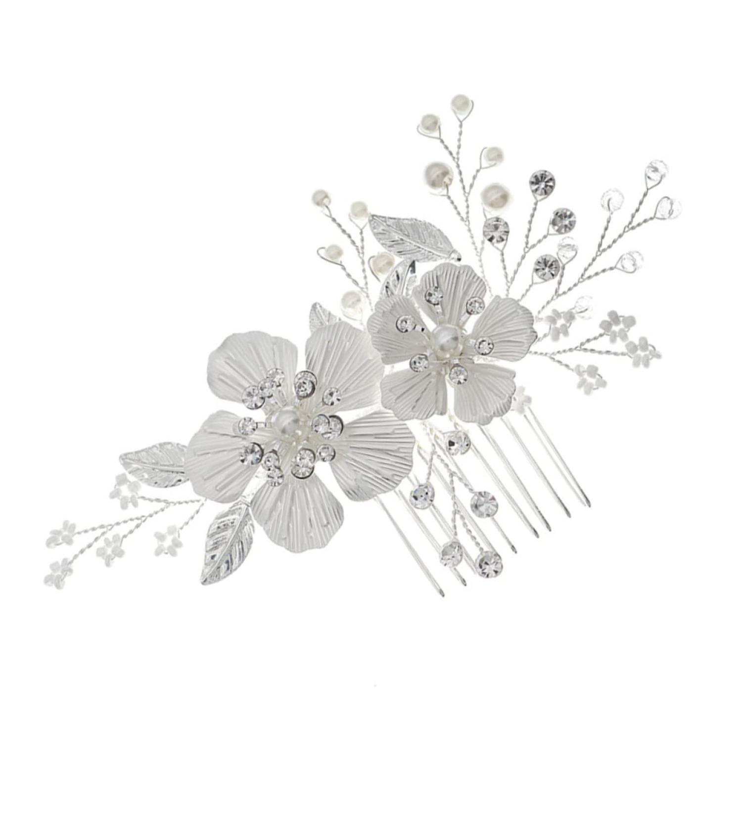 DOITOOL 1pc Comb Crystal Hairpin Wedding Hair Clip Rhinestone Barrettes Handmade Rhinestone Hair Accessories Crystal Hair Decor Bridal Hairband Hair Supply Decorate Vintage Bride Alloy - Buy Online on GoSupps.com